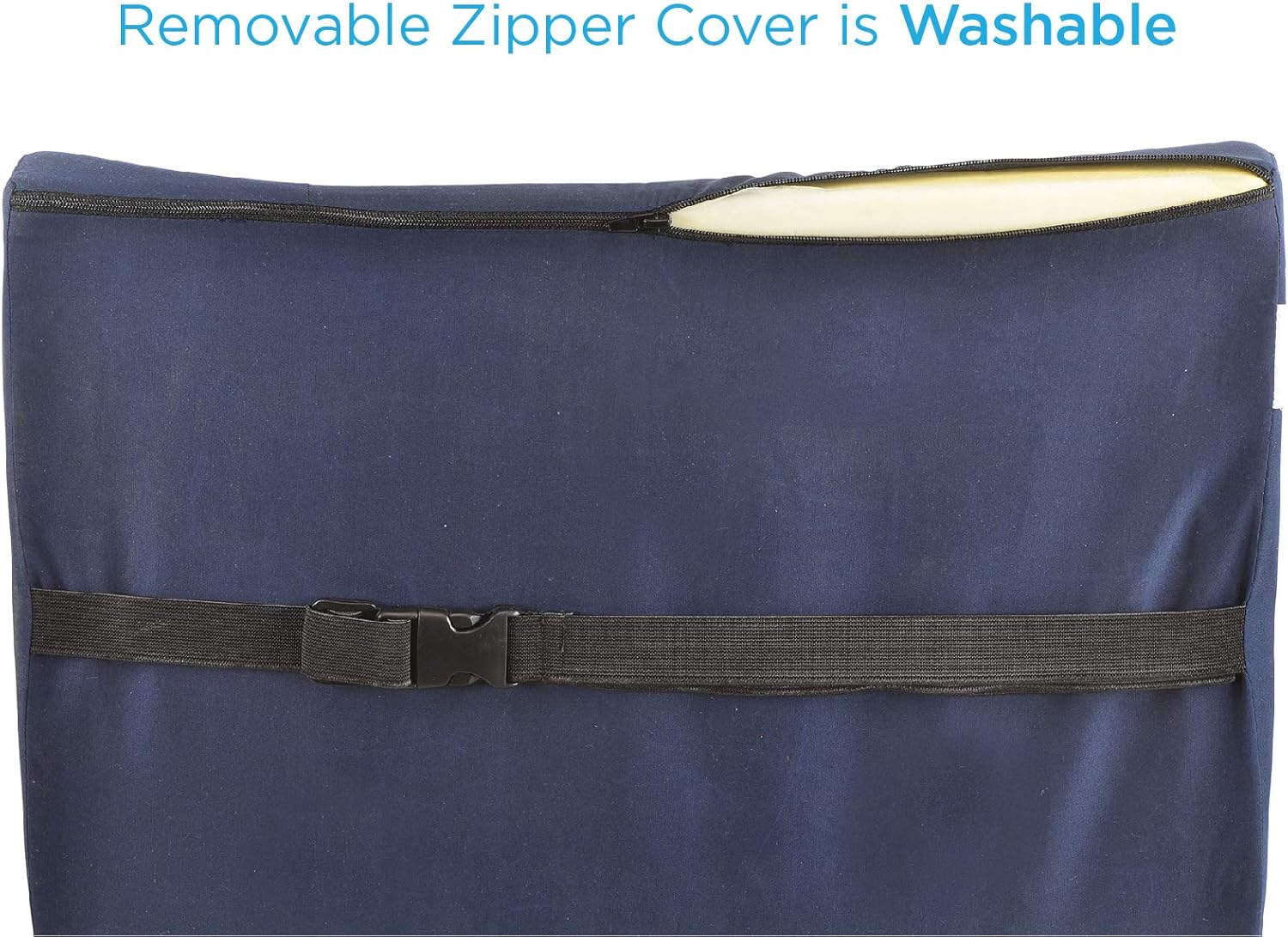 NOVA Lumbar Back Cushion Navy Blue Contoured Support Pillow