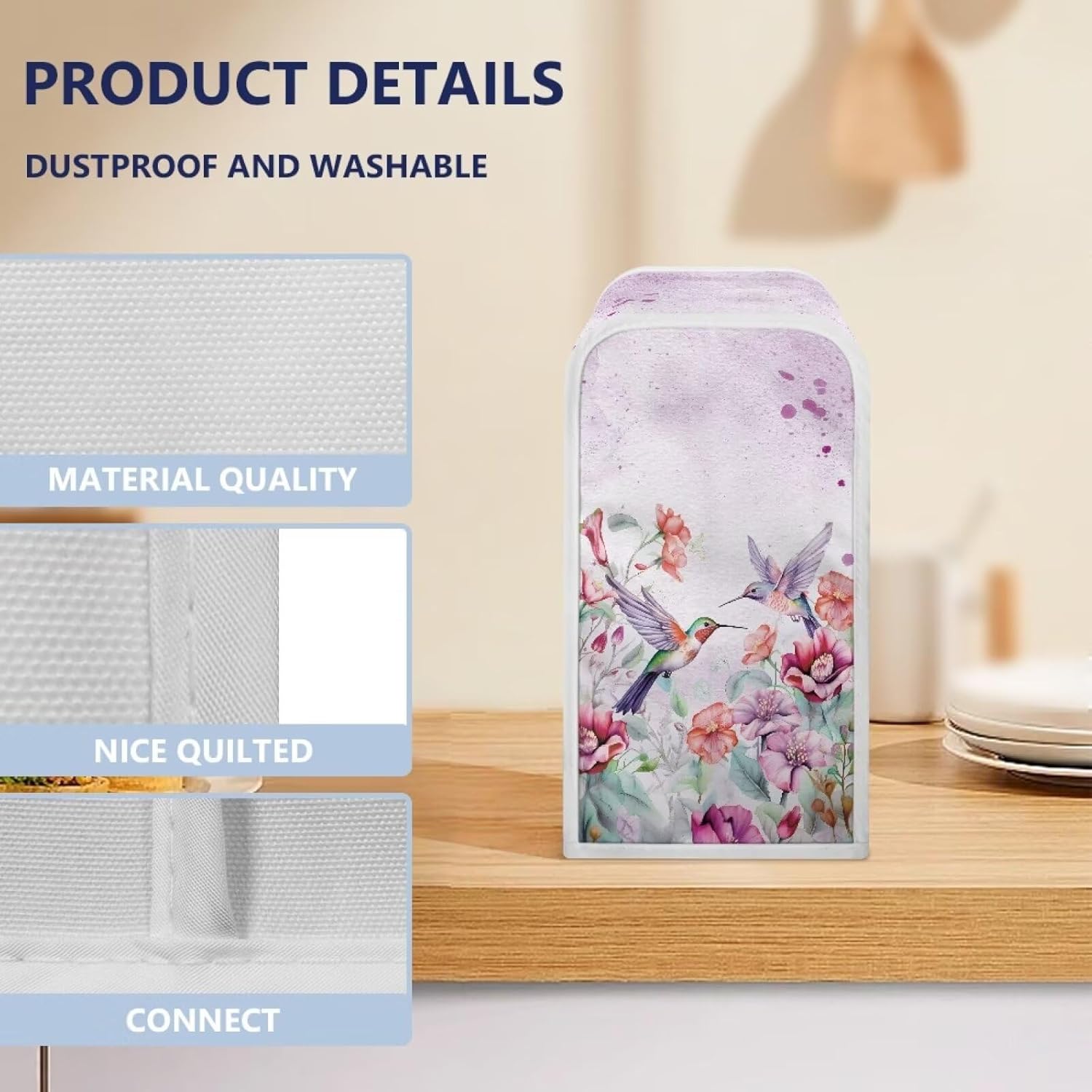 DISNIMO Pink Floral Can Opener Cover