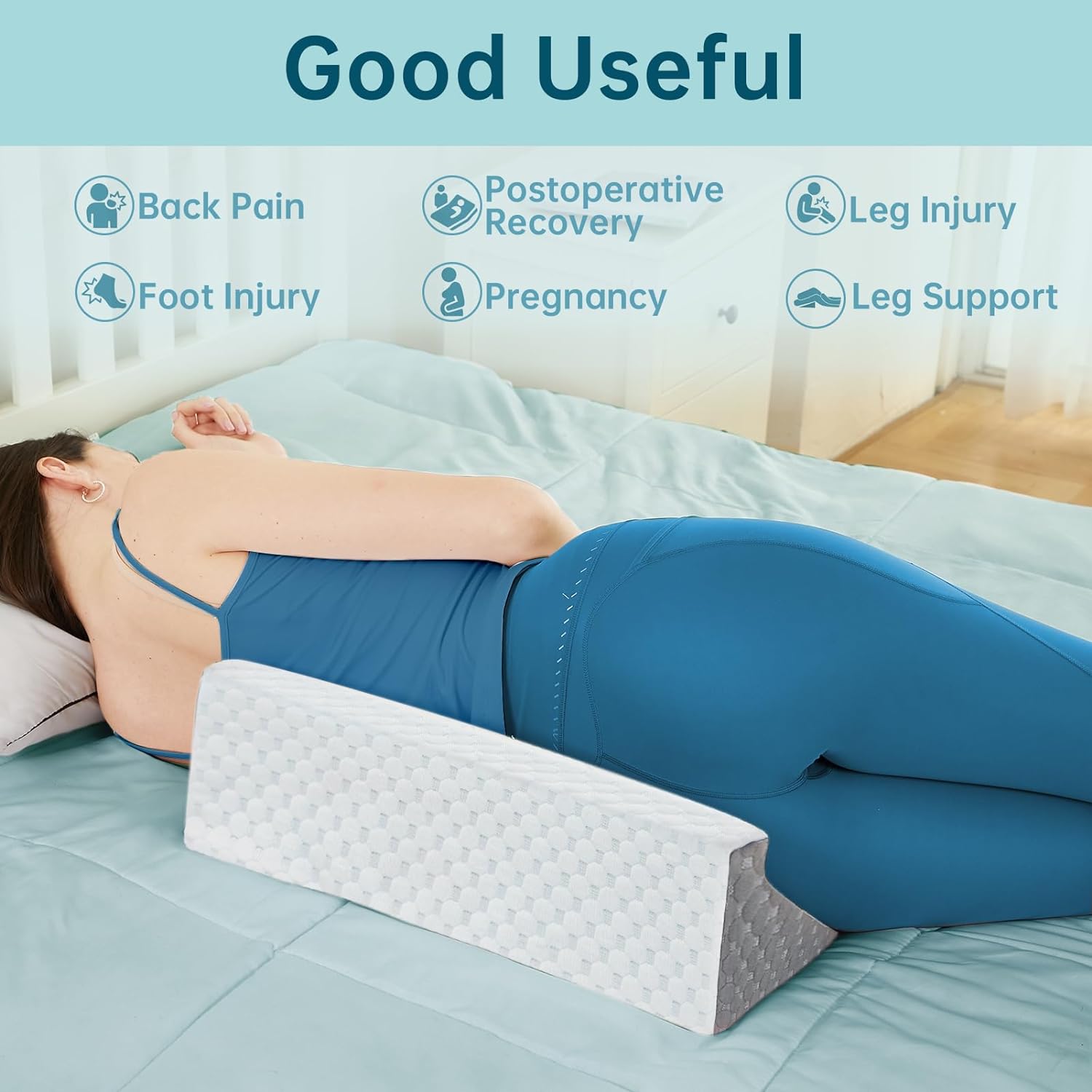 Touchutopia Wedge Pillow for Side Sleepers