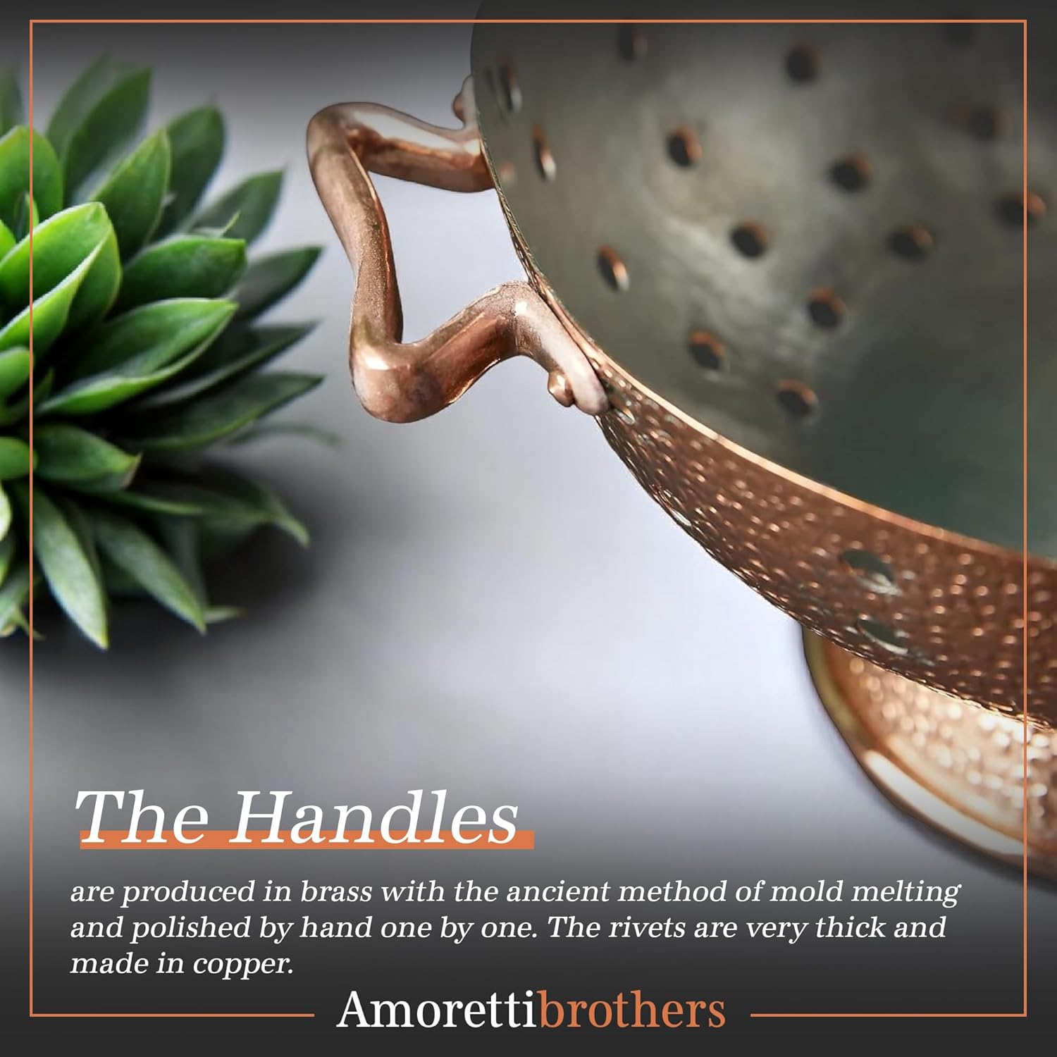 Amoretti Brothers Copper Colander - 95 Inch 1