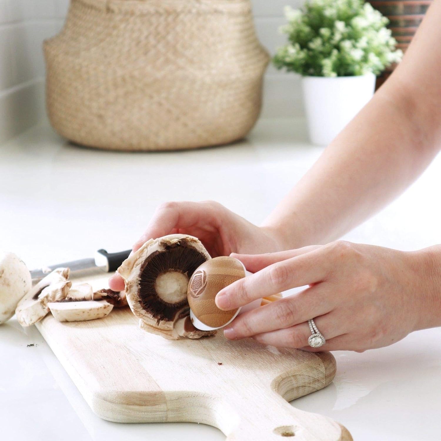 Full Circle FunGuy Mushroom Cleaning Brush Green