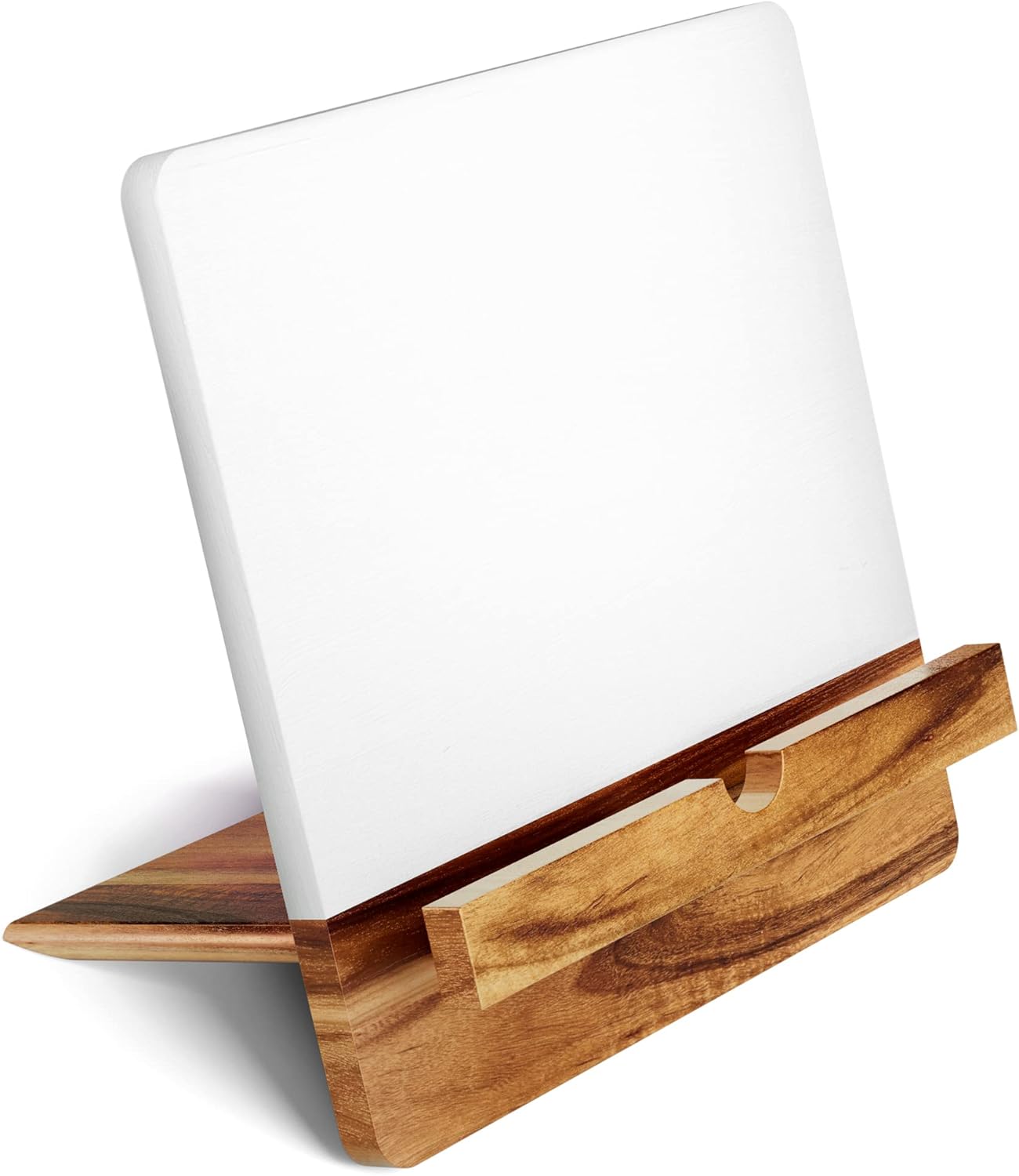 HB Design Co Acacia Cookbook Stand 12x12 Adjustable