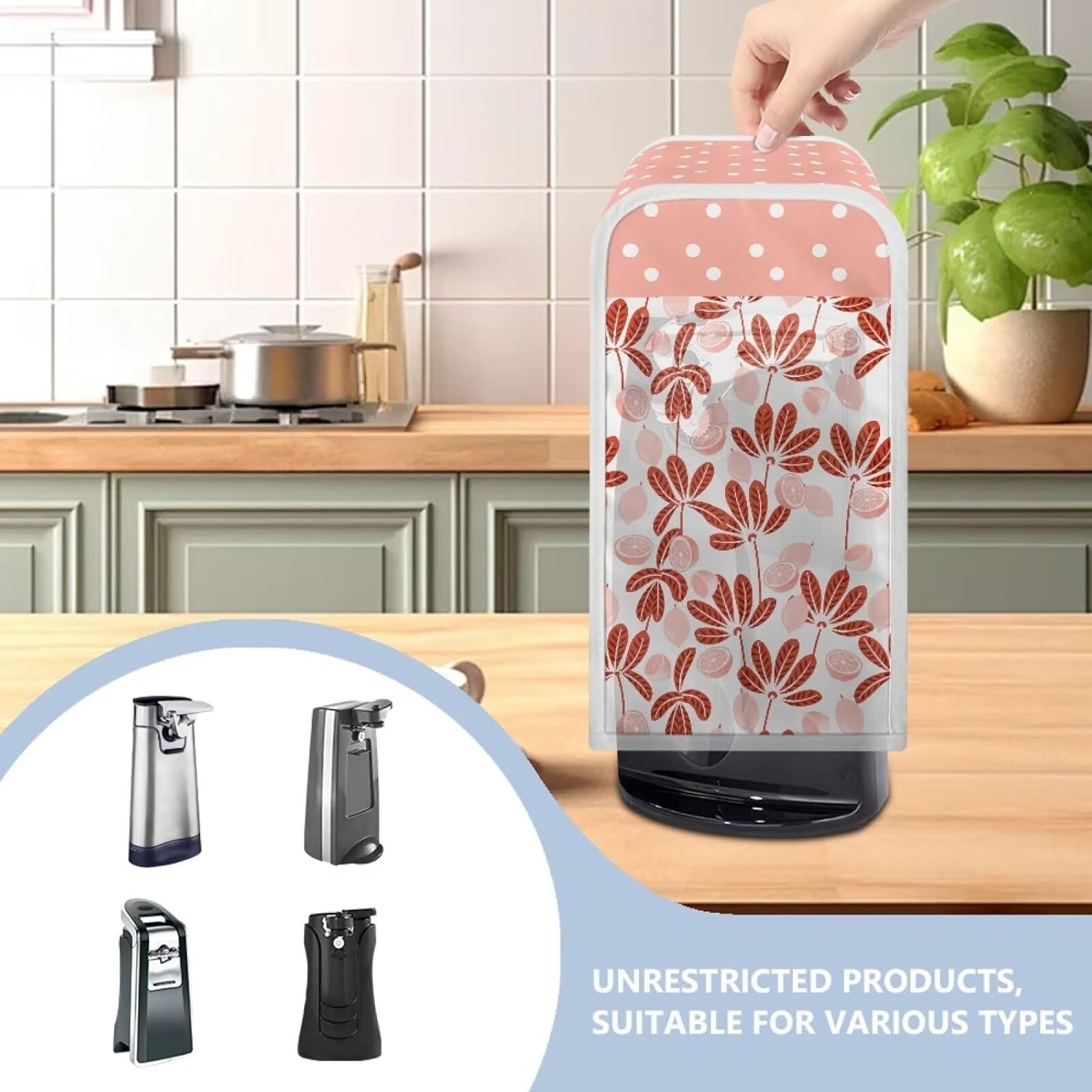 Pink Lemon Can Opener Cover Protector for Electric Can Opener