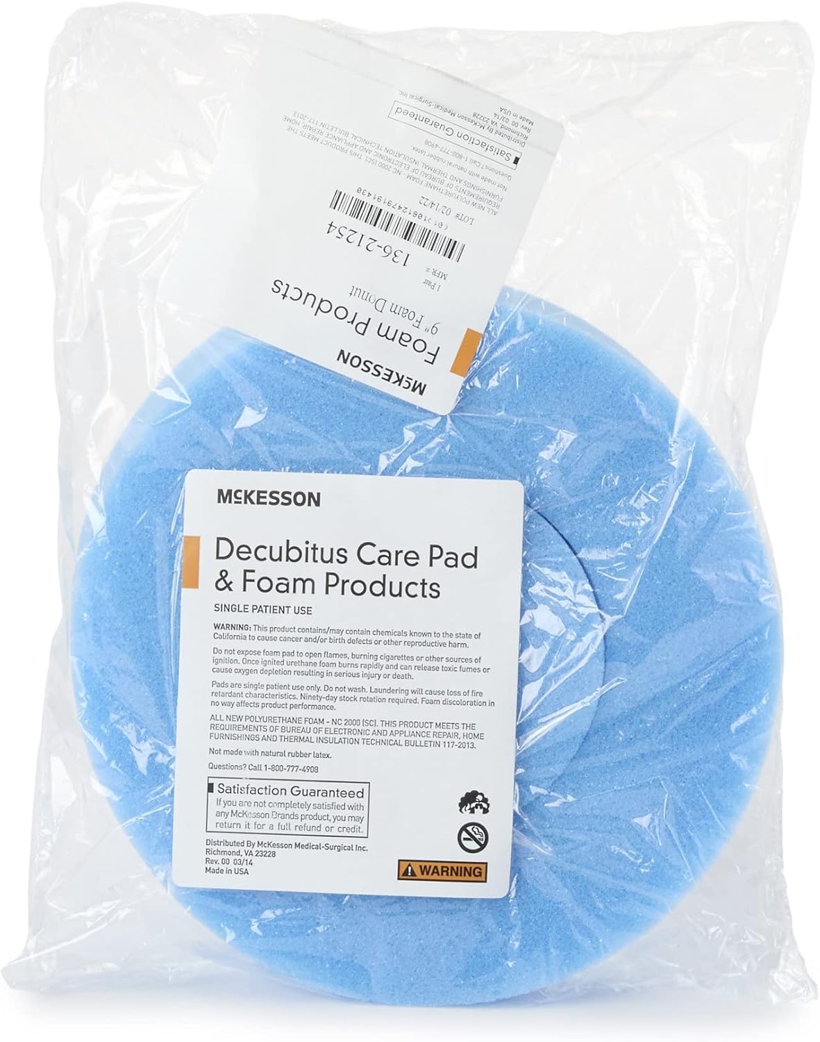 McKesson Donut Pillow for Tailbone Hemorrhoid Relief
