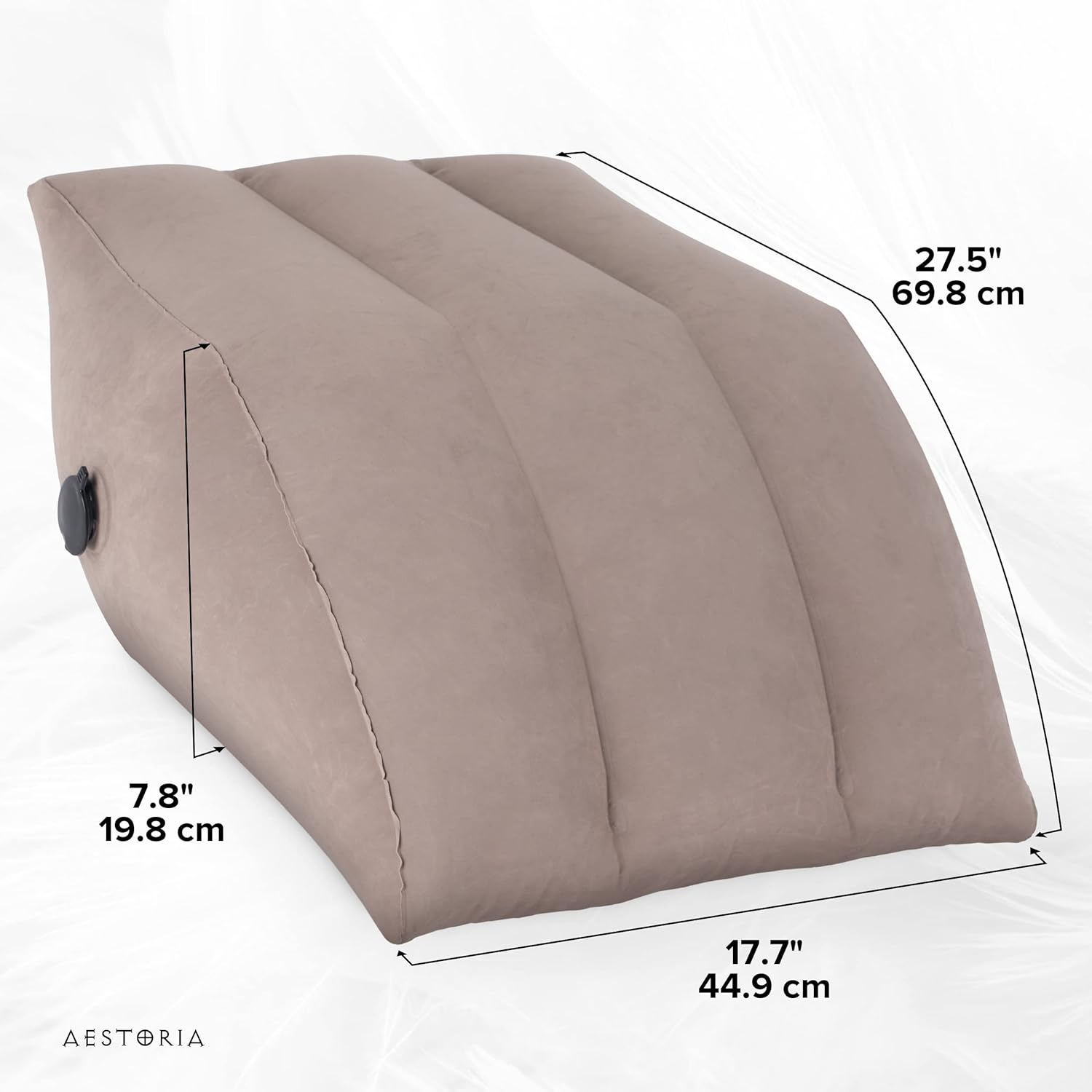 Aestoria Inflatable Leg Elevation Pillow - Portable Wedge with Storage Bag