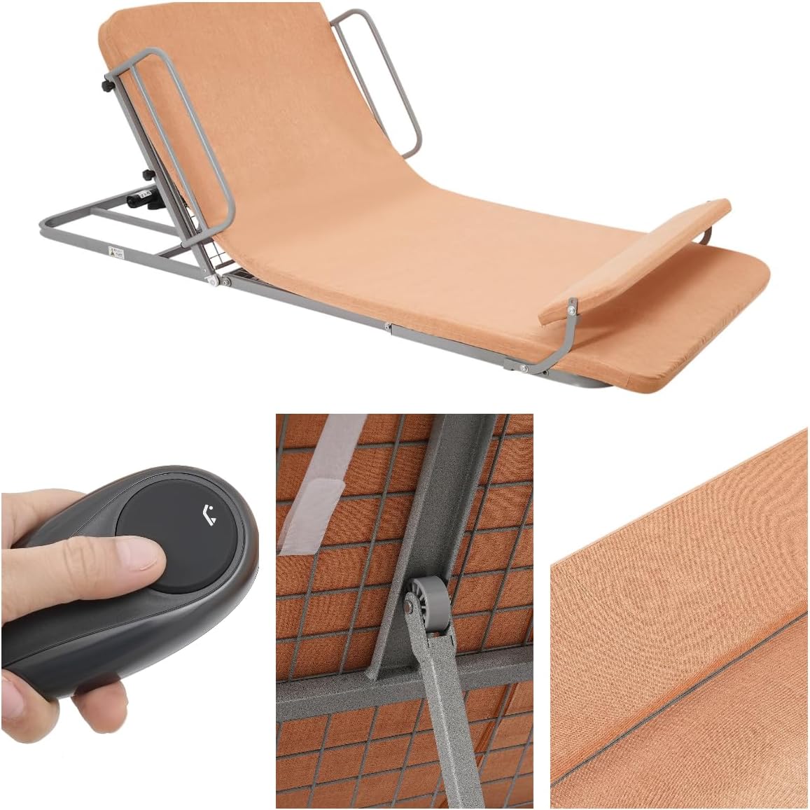 Adjustable Electric Bed Backrest with Wired Controller