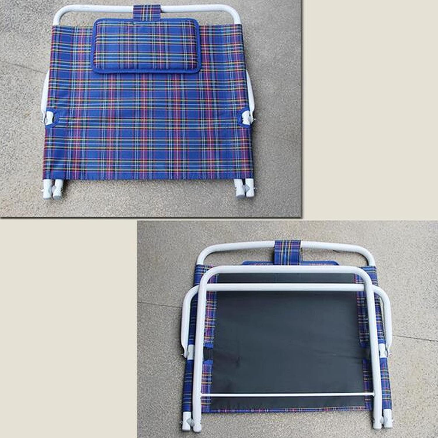 Adjustable Padded Portable Backrest with Head Pillow