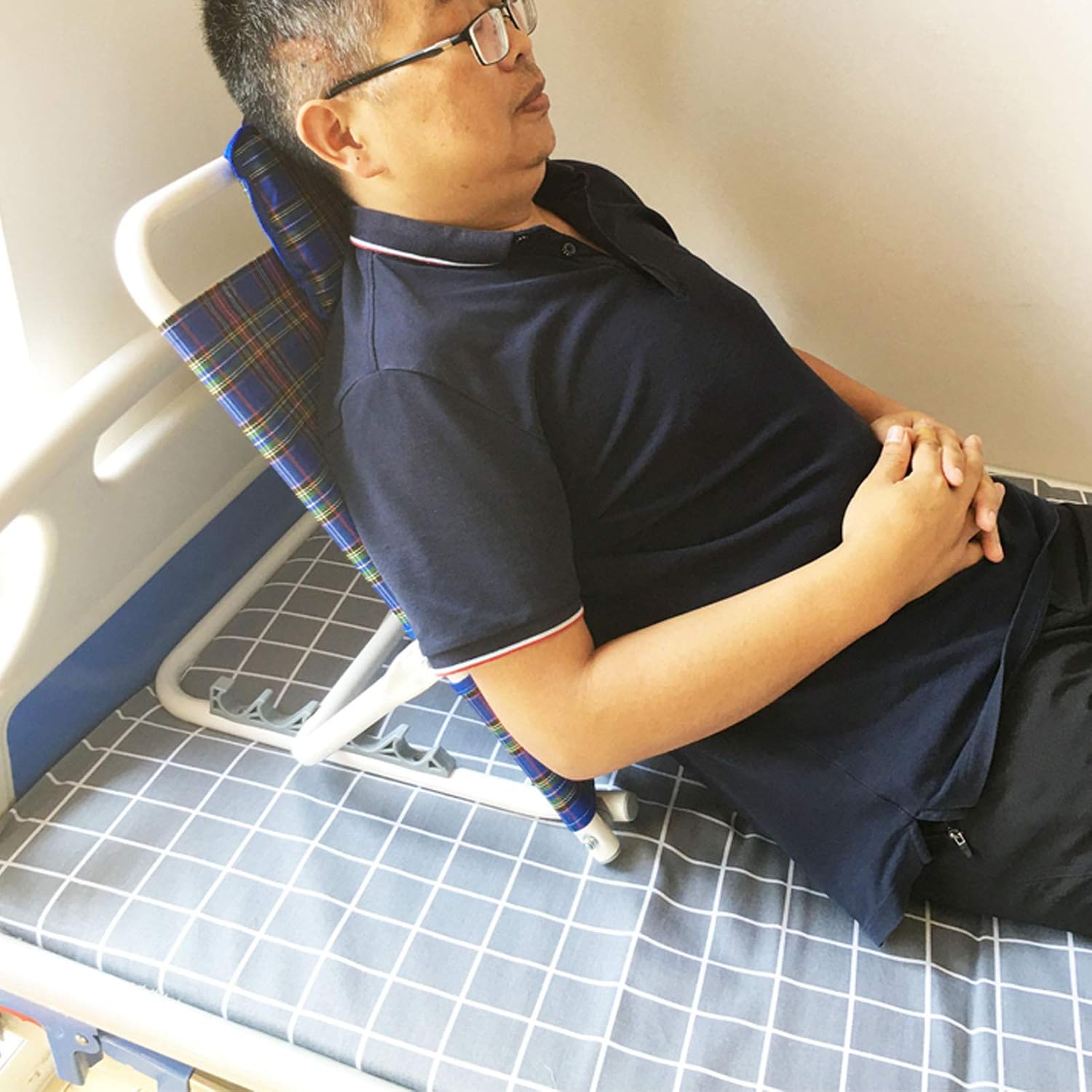 Adjustable Padded Portable Backrest with Head Pillow