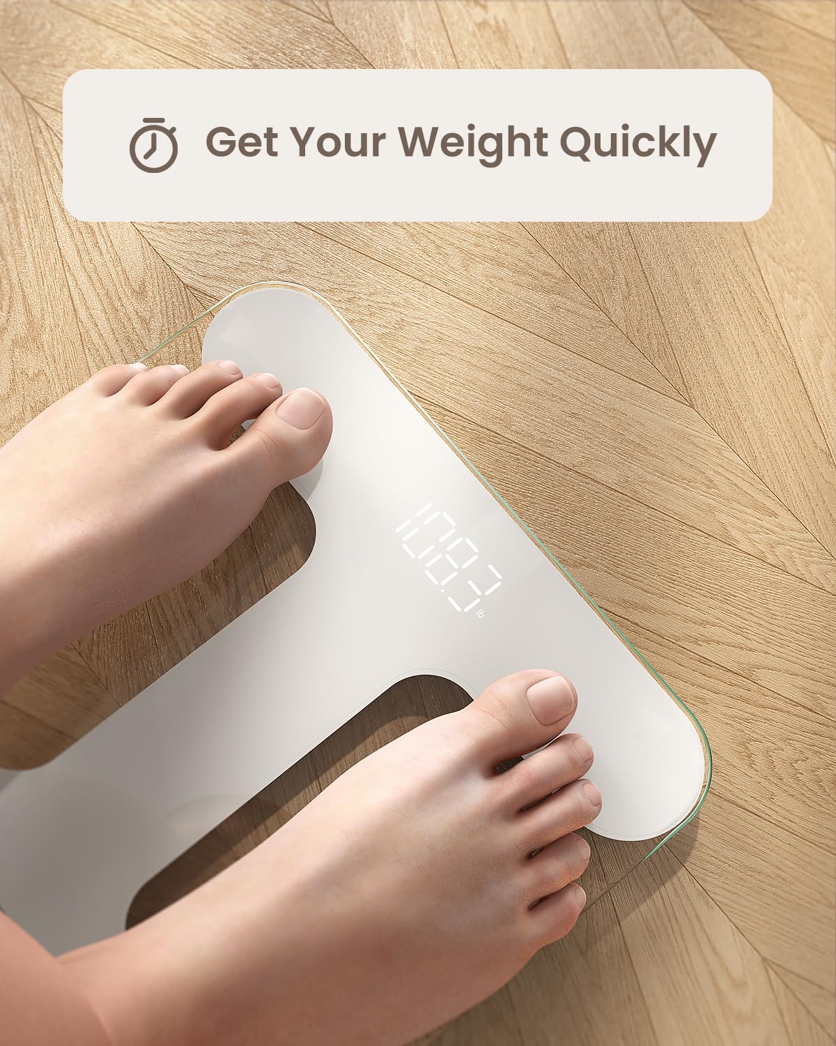 RENPHO Digital Bathroom Scale with Tempered Glass and Smart App Compatibility
