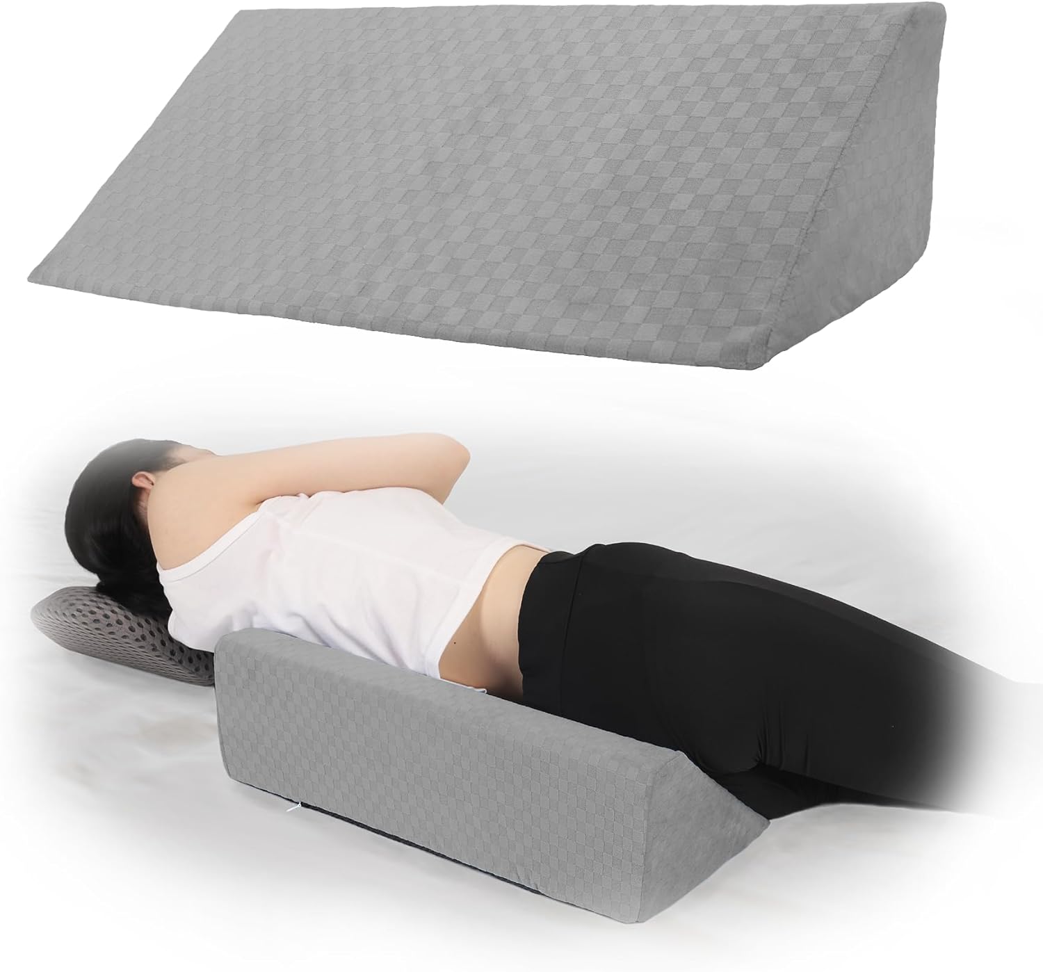 Jacobable Bed Wedge Pillow for Side Sleepers 1
