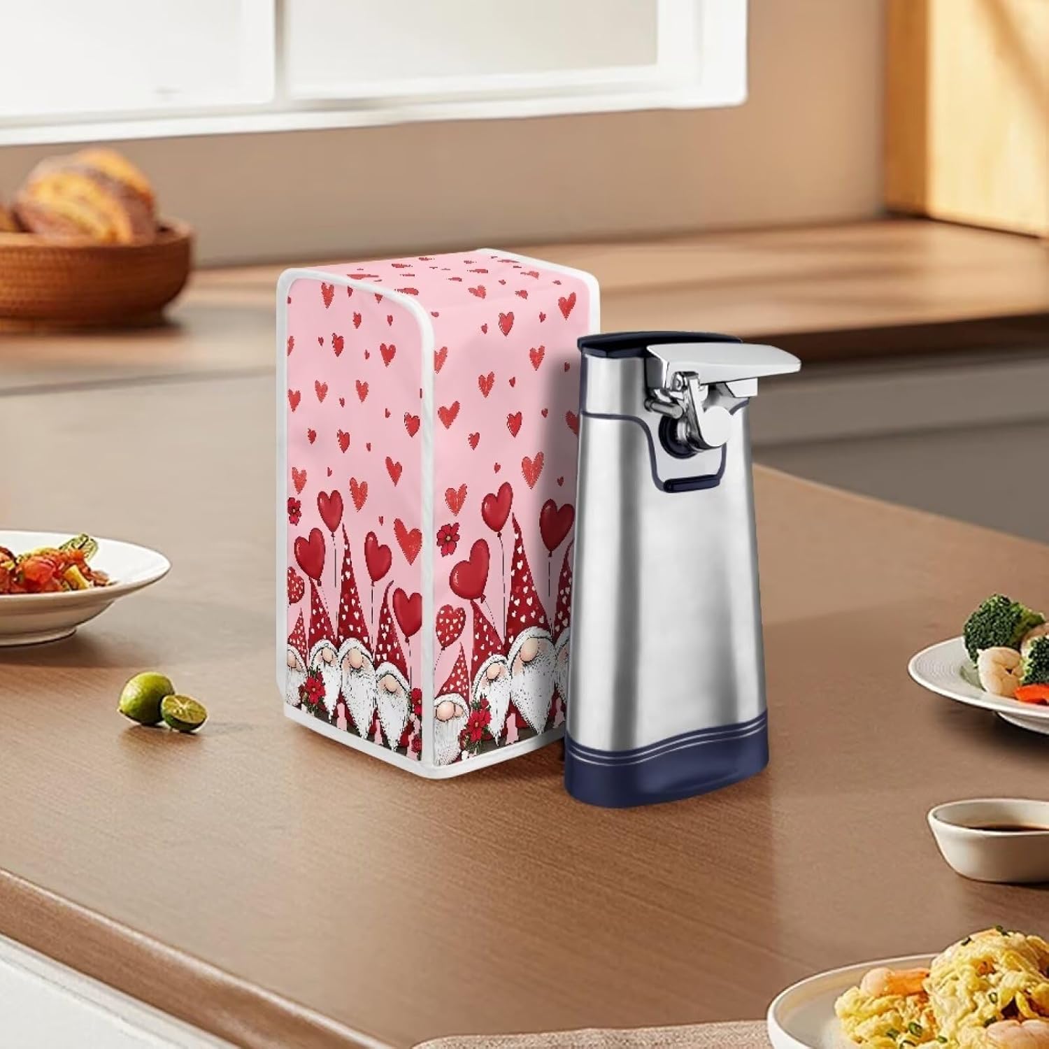 ZUXONGSY Pink Electric Can Opener Cover Dust Cover