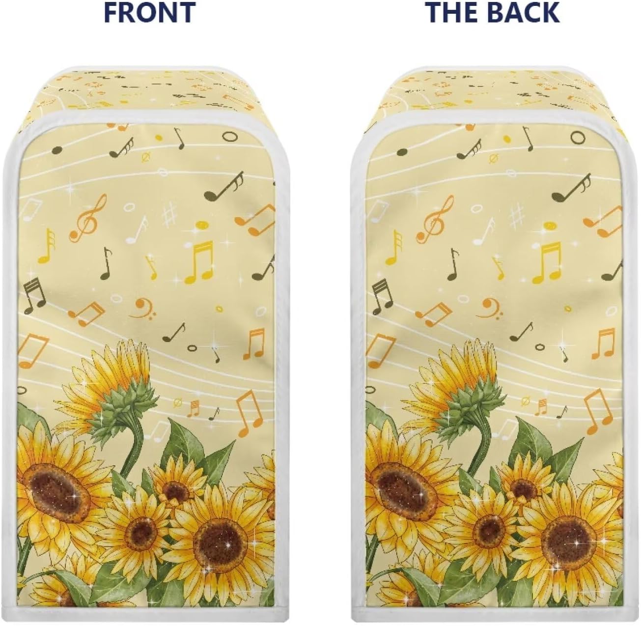 TODIYADDU Music Notes Sunflowers Electric Can Opener Cover