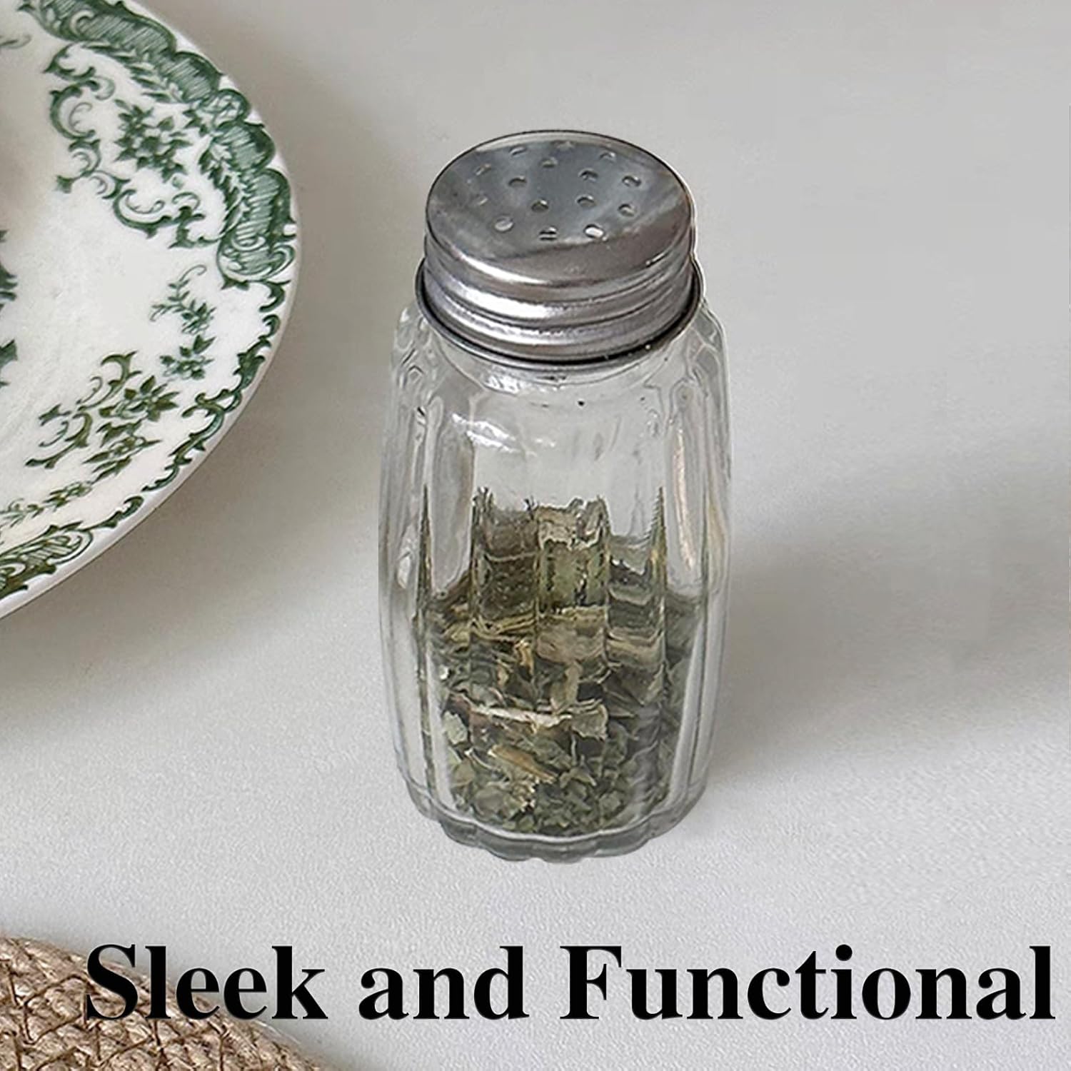10pcs Small Glass Salt Pepper Shakers Set