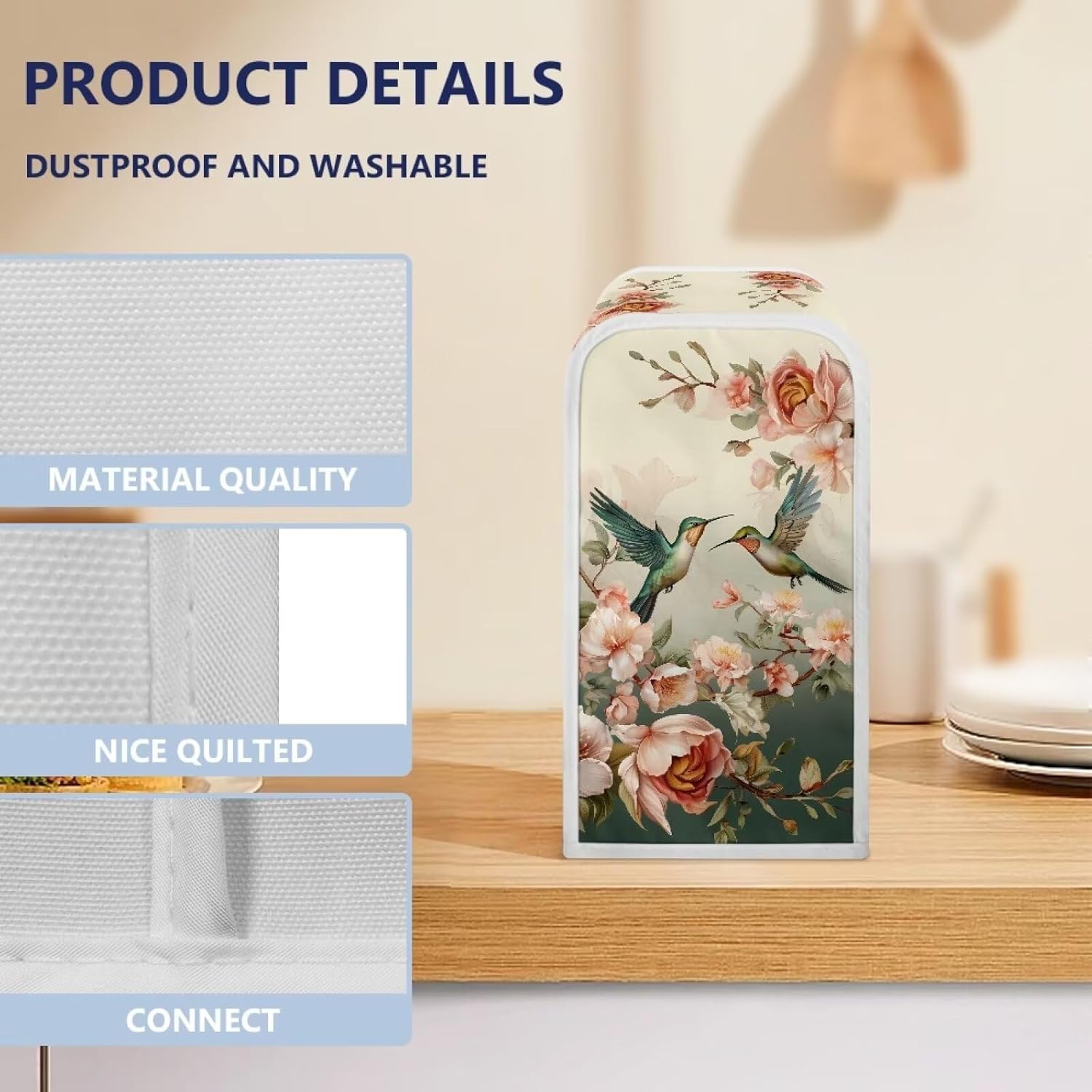 Hummingbird Can Opener Dust Cover - Machine Washable Portable