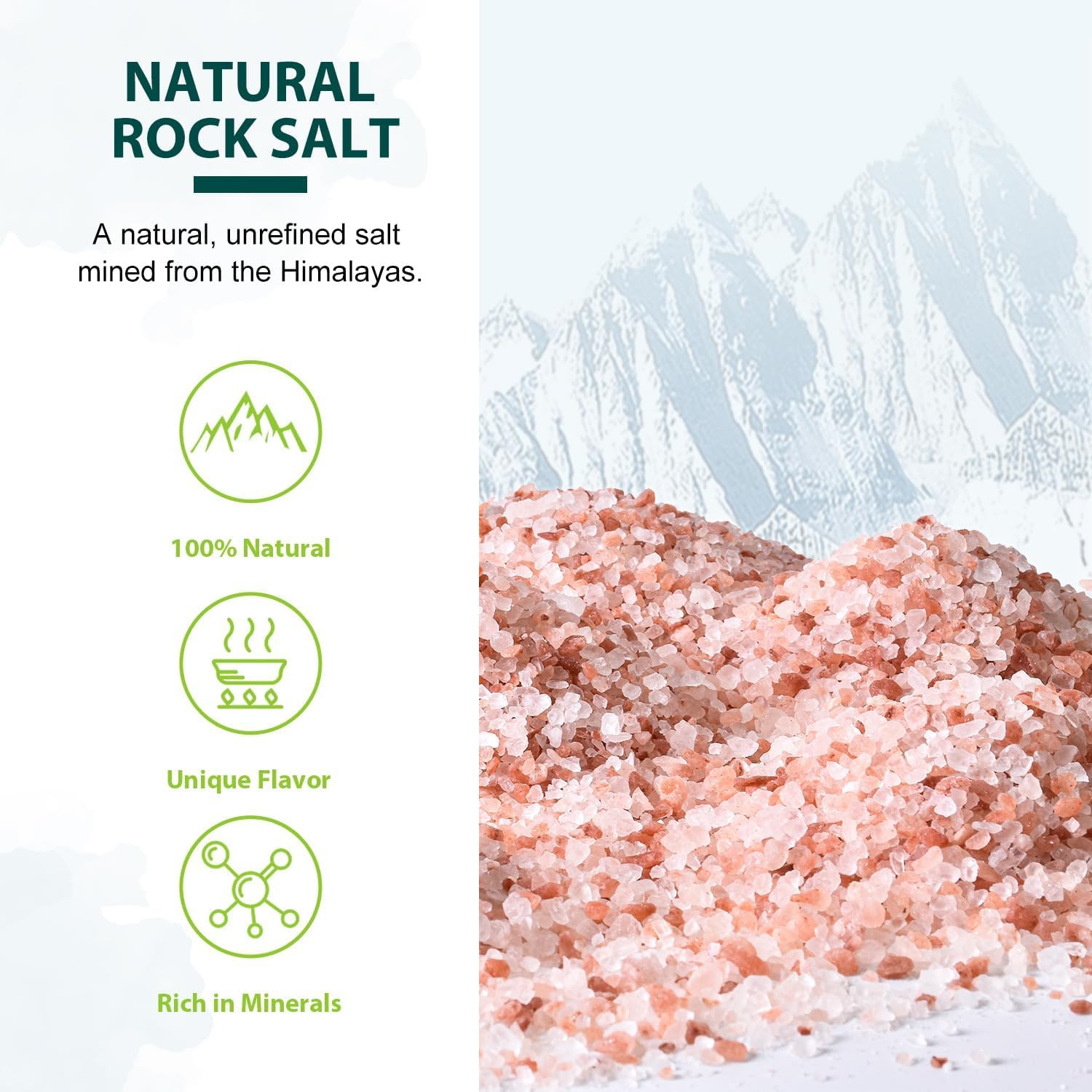 Soeos Himalayan Pink Salt Coarse Grinder Set
