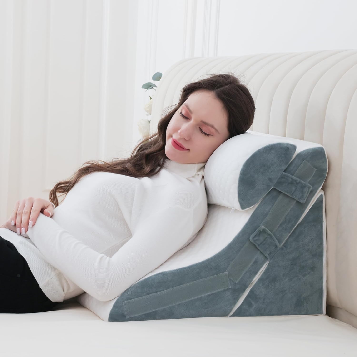 Flyxunfri 3PCS Adjustable Wedge Pillow Set