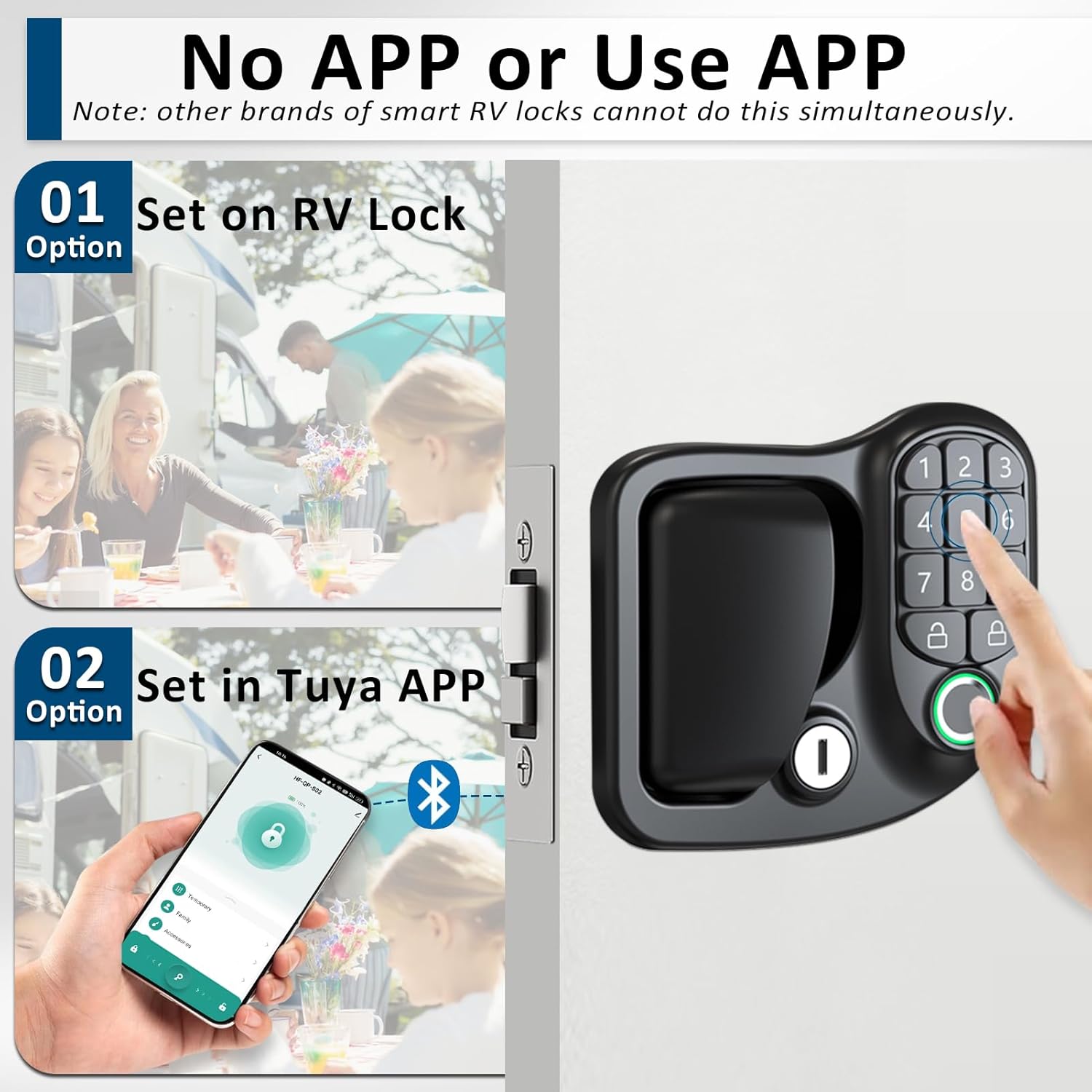 Wodli 4-in-1 Keyless Entry RV Door Lock