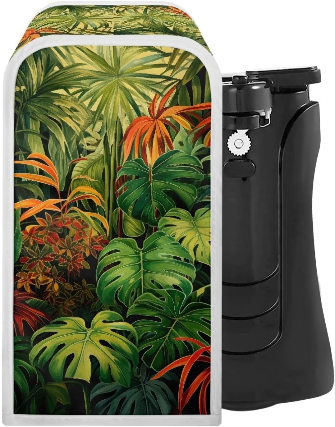 Electric Can Opener Dust Cover with Green Pattern