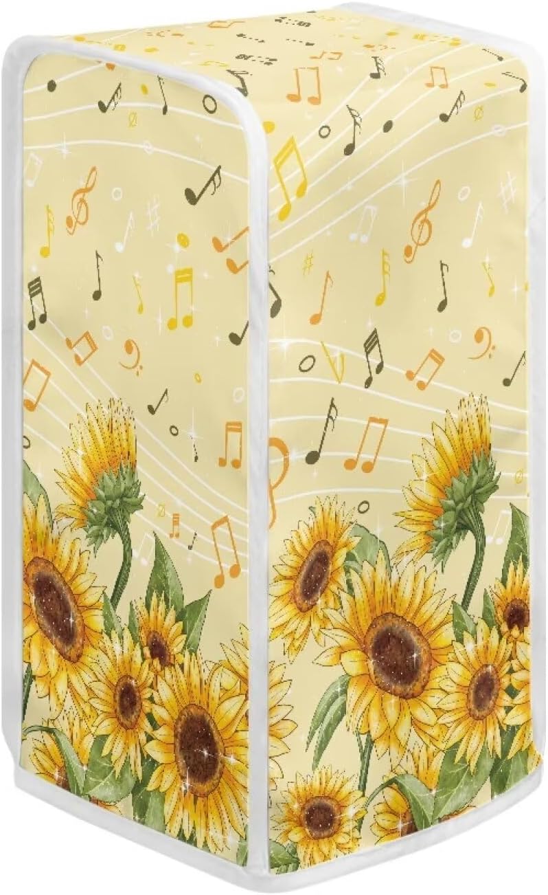 TODIYADDU Music Notes Sunflowers Electric Can Opener Cover