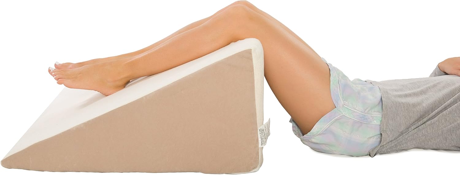 Deluxe Comfort Memory Foam Bed Wedge - 25x24x7 Beige