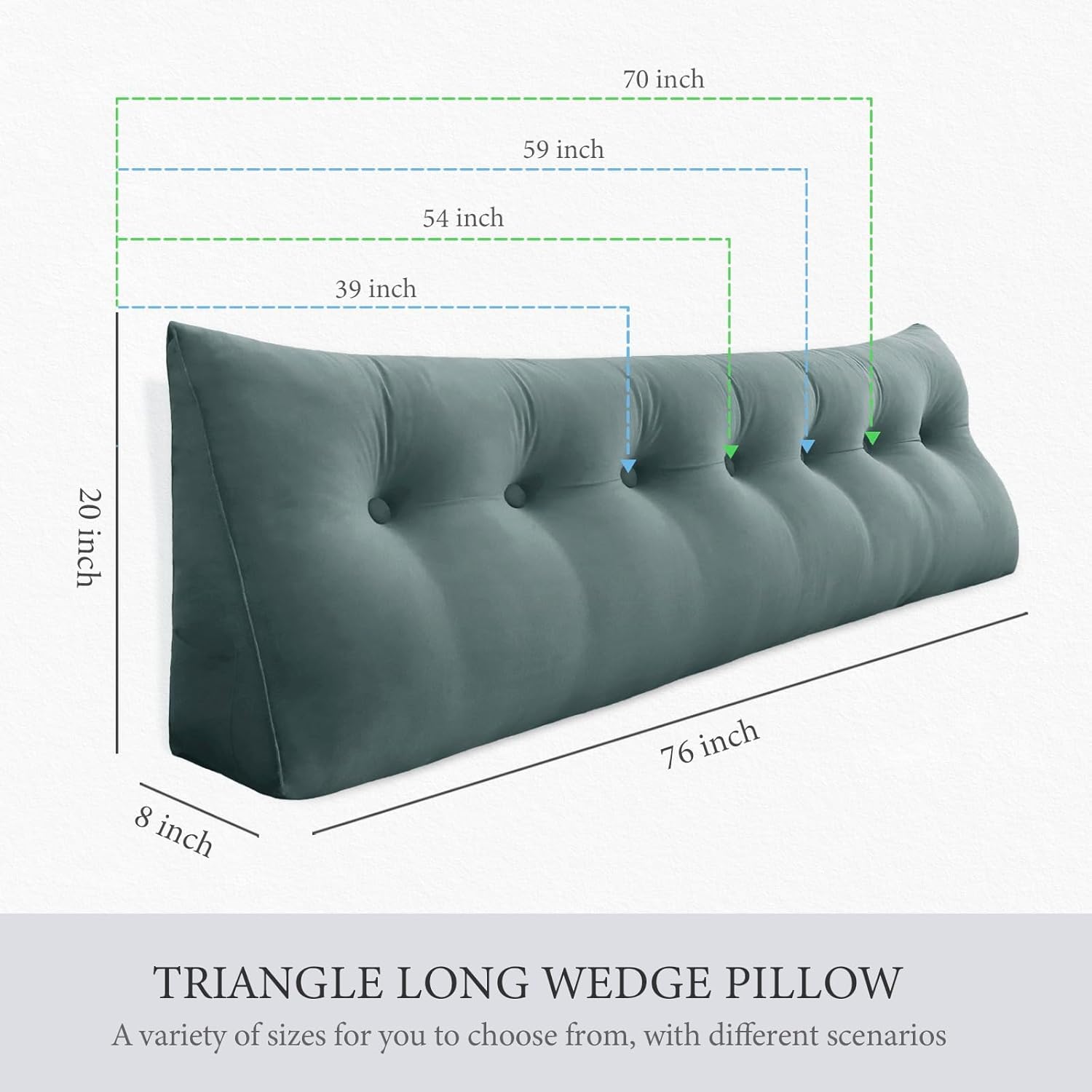 Rucener Ergonomic 11 lbs Queen Wedge Pillow