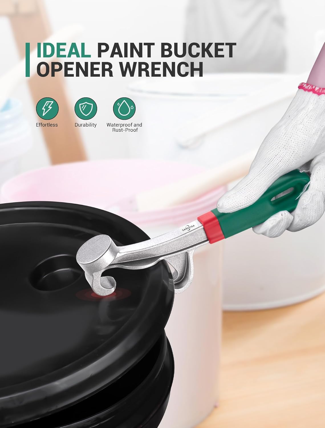 SARDVISA 5 Gallon Aluminum Bucket Lid Opener Wrench