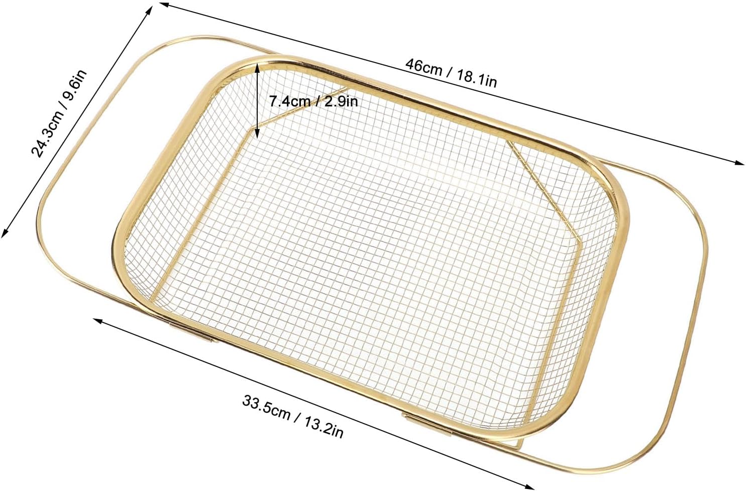 Asixxsix Over The Sink Colander with Handles