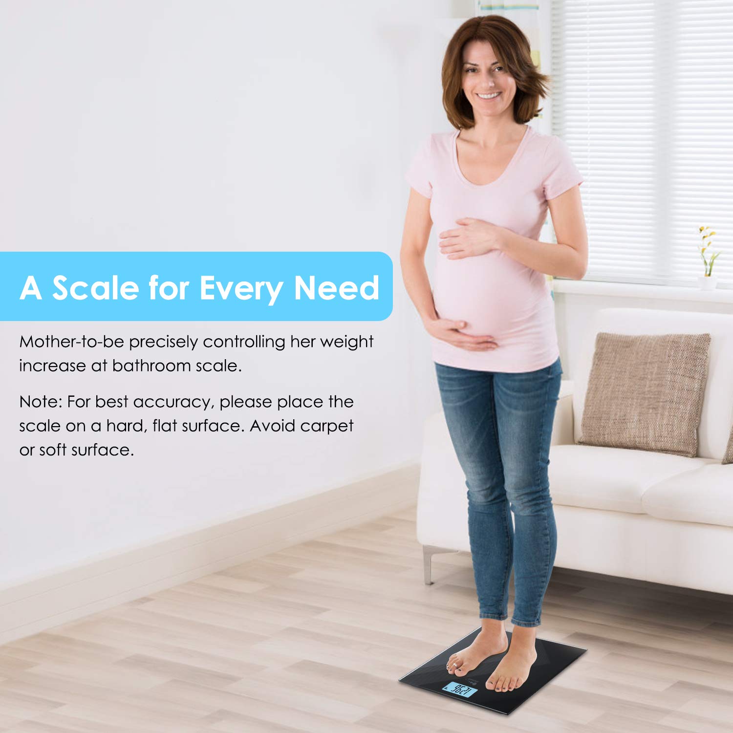 Himaly Digital Weight Scale with Weight Change Detection