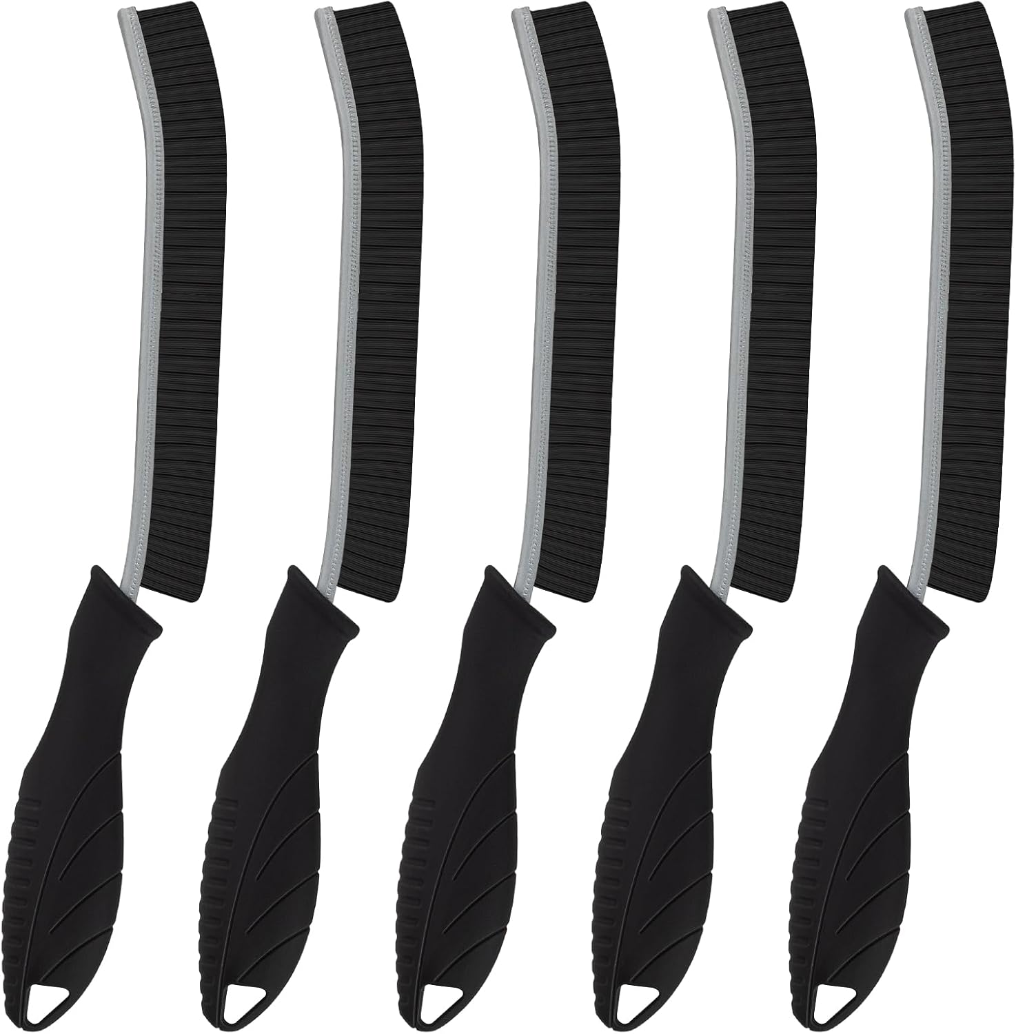 KMOSENIA 5-Piece Hard Bristle Crevice Cleaning Brush Set