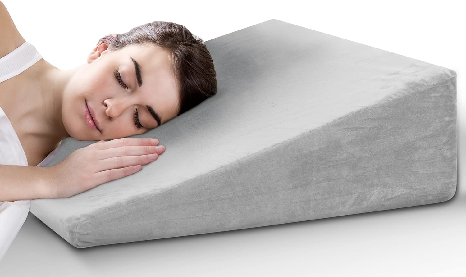 Howhom 8 Inch Bed Wedge Pillow for Sleep Support
