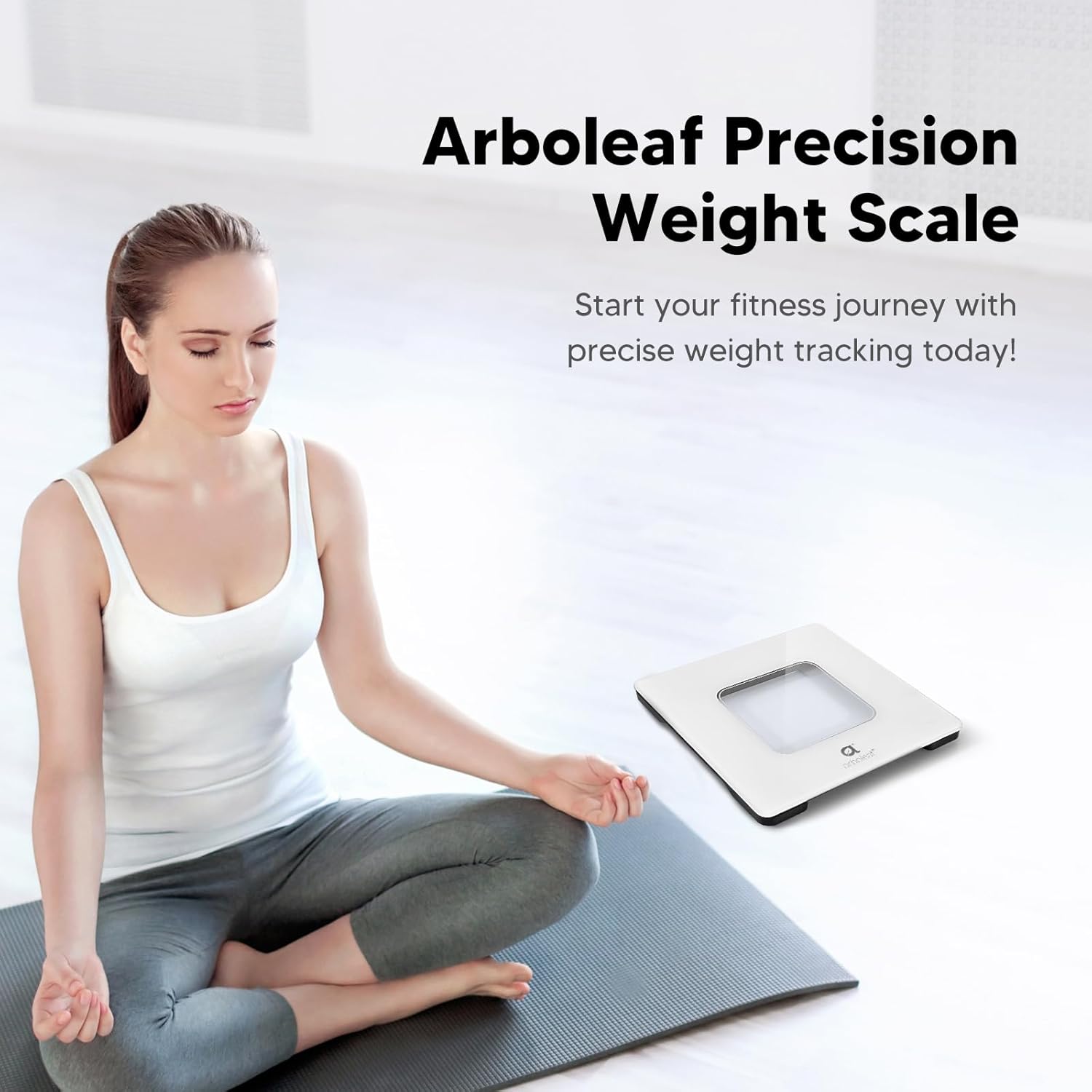 arboleaf Digital Bathroom Scale with LED Display