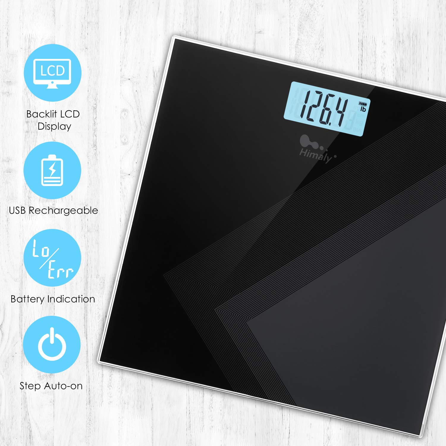 Himaly Digital Weight Scale with Weight Change Detection