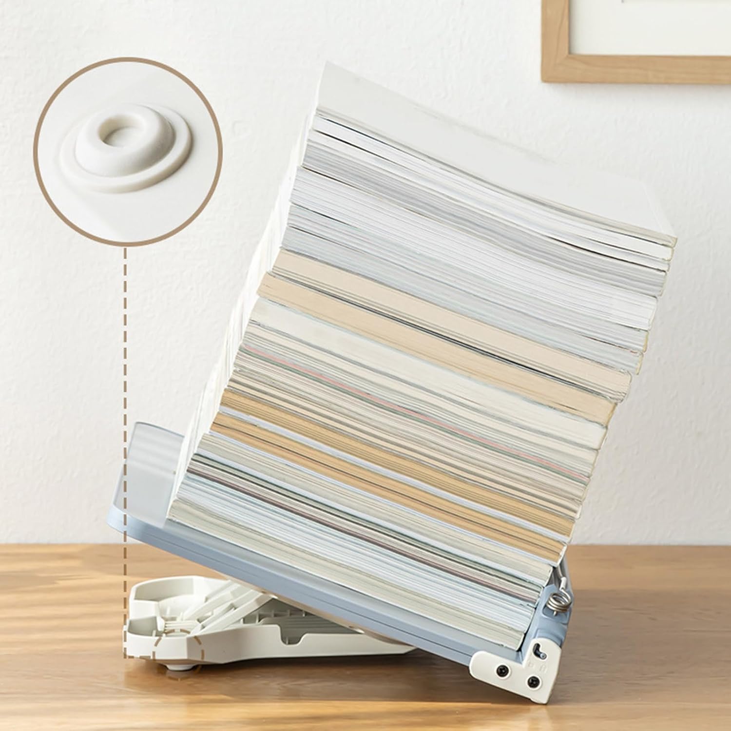Folding Reading Stand Adjustable Books Holder for Home Office and Travel