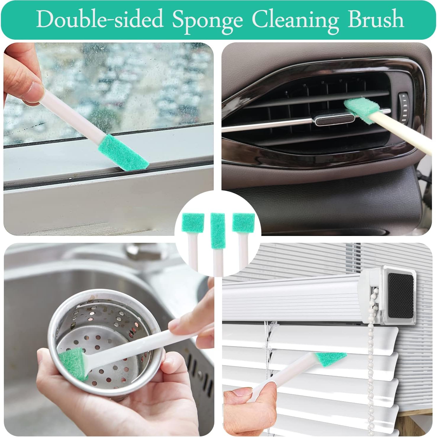 Haniforever 8in1 Cleaning Brush Set for Small Spaces