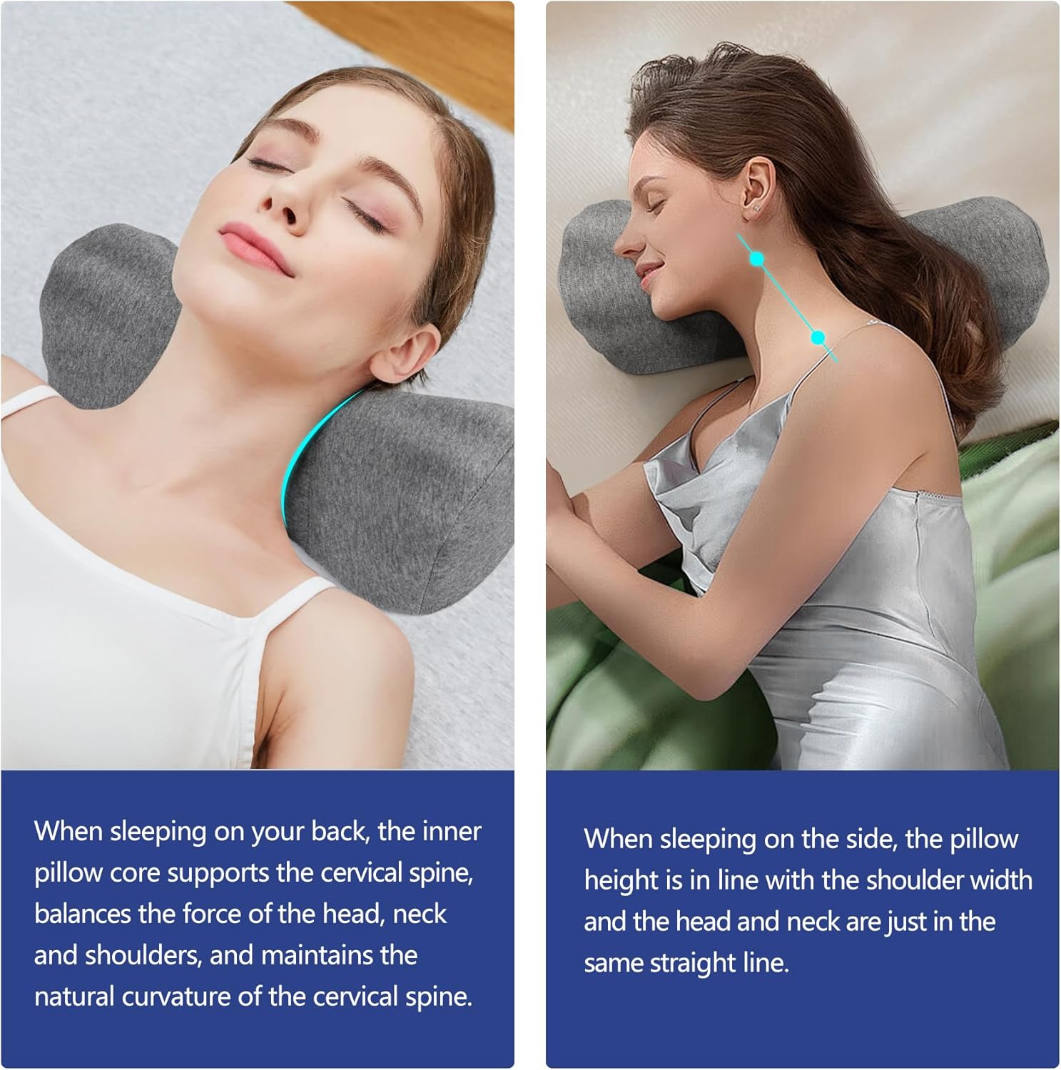 ComfortLife 2 in 1 Neck Stretcher Pillow for Pain Relief