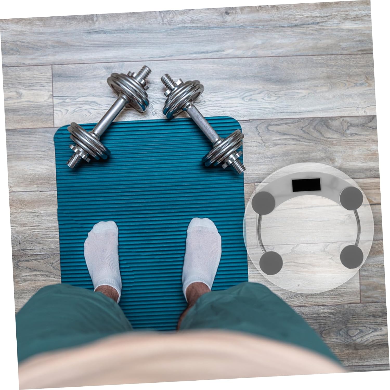 Healeved Digital Bathroom Scale 3kg-180kg Tempered Glass