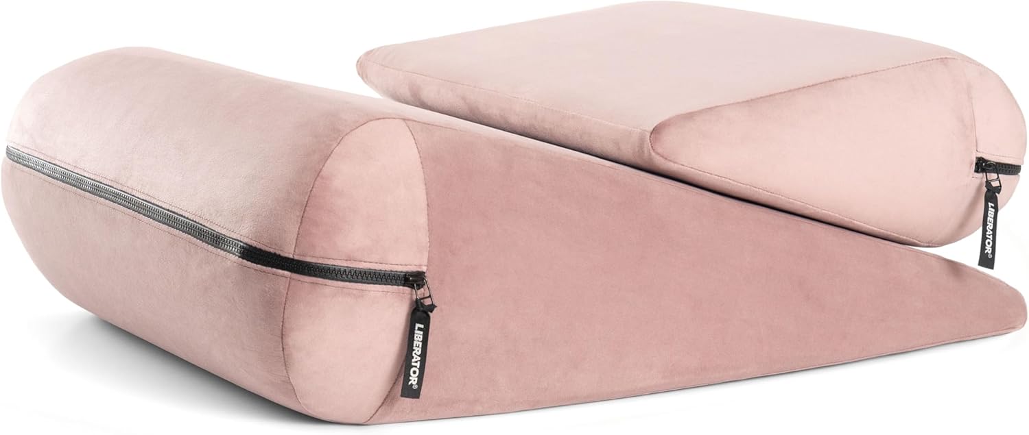 Liberator Jaz Duet Premium High Density Pillow Set - Lush Microvelvet Rose
