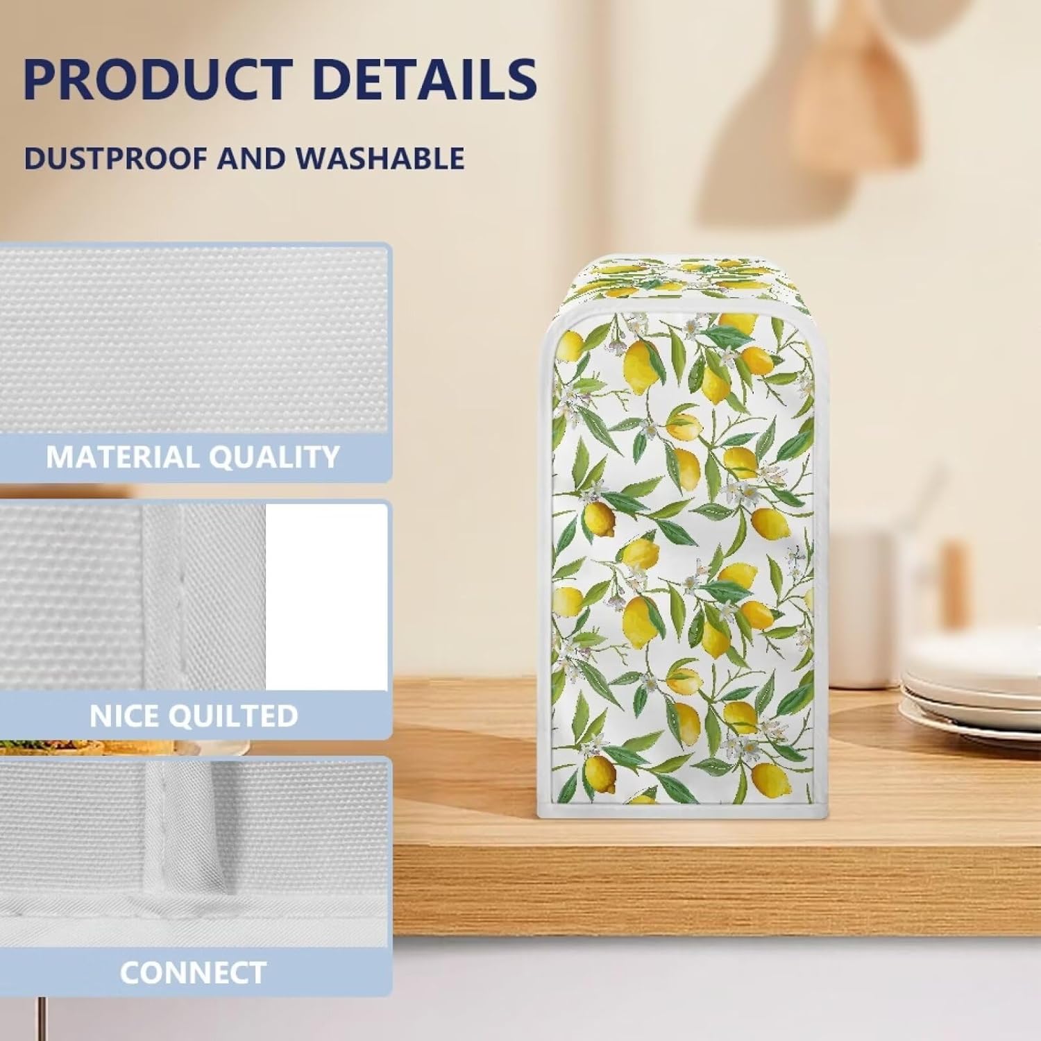 Flashideas Lemon Print Can Opener Dust Cover