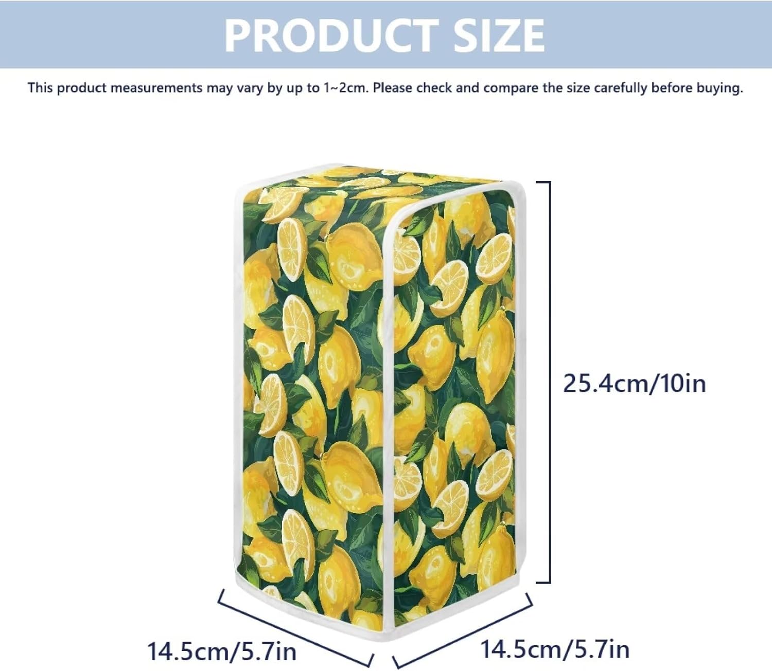 Lemon Print Electric Can Opener Cover 1