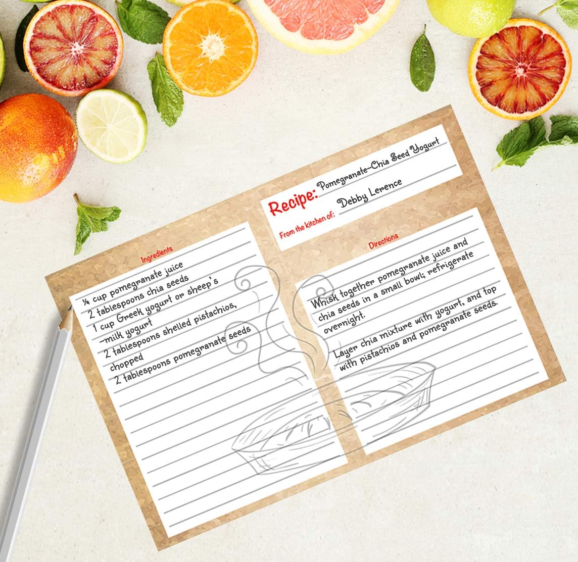 Better Crafts Kitchen Classics Recipe Cards 50 Double Sided