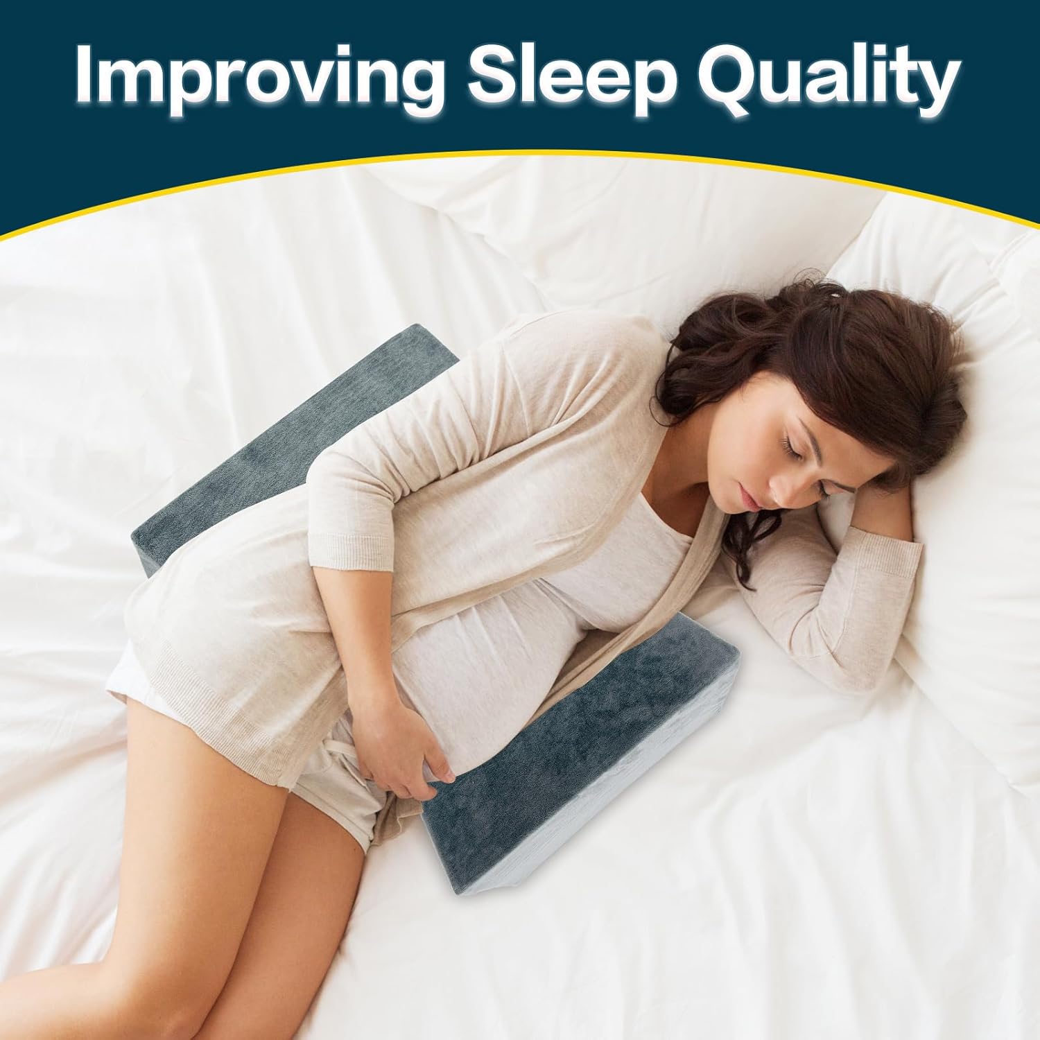 3 Packs Wedge Pillow for Neck Leg Back Support