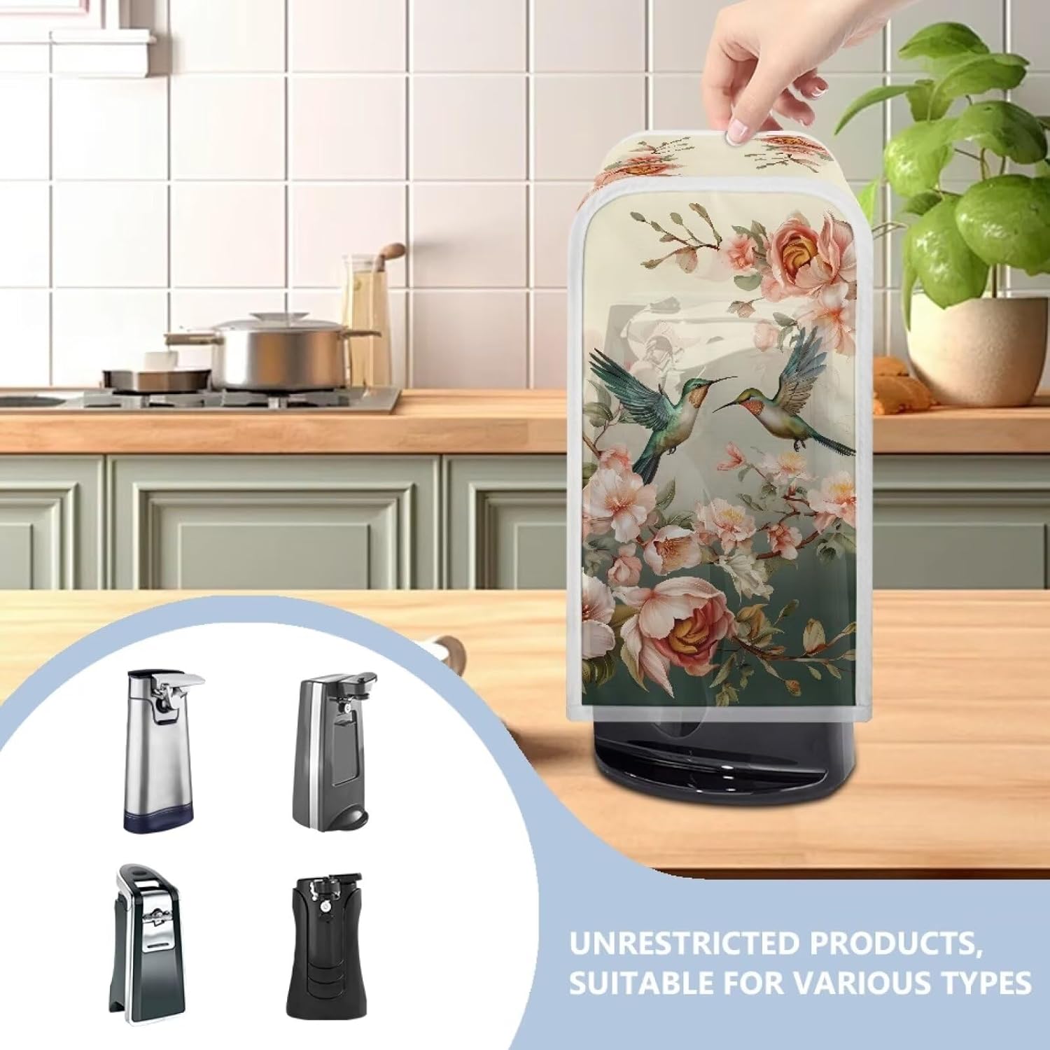 Hummingbird Can Opener Dust Cover - Machine Washable Portable