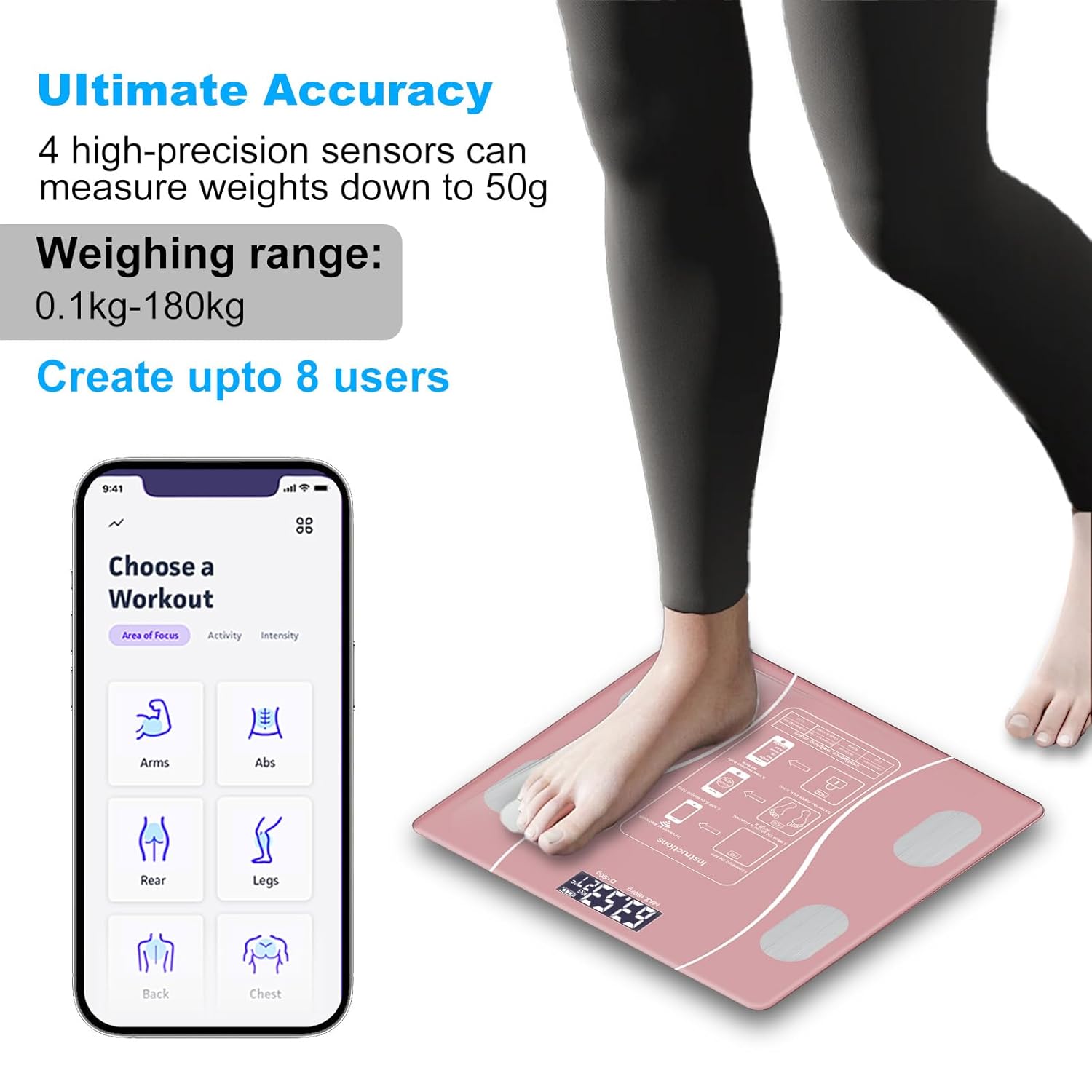 ChuangMaiShi Intelligent Body Fat Scale with Bluetooth