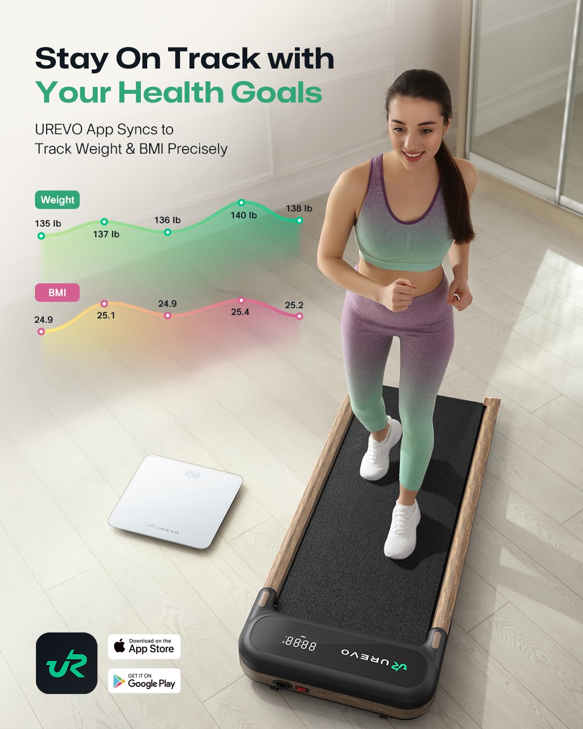 UREVO Smart Scale for Body Weight Tracking