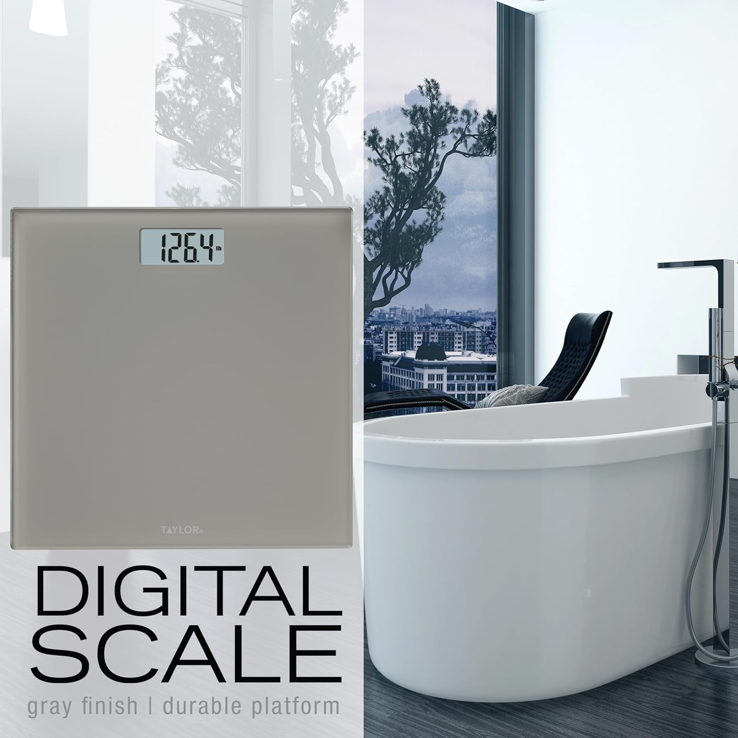 Taylor Digital Scale 350 LB Gray