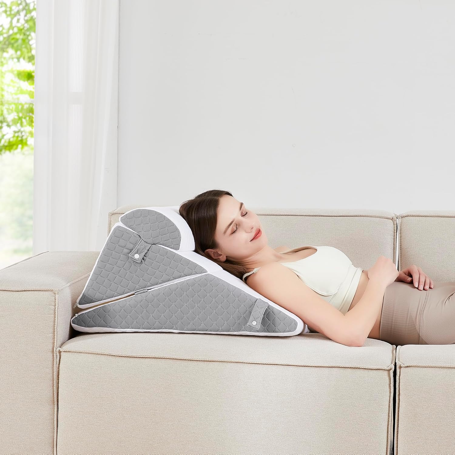 Sweet Home Collection Orthopedic Wedge Pillow Set - 3 Piece