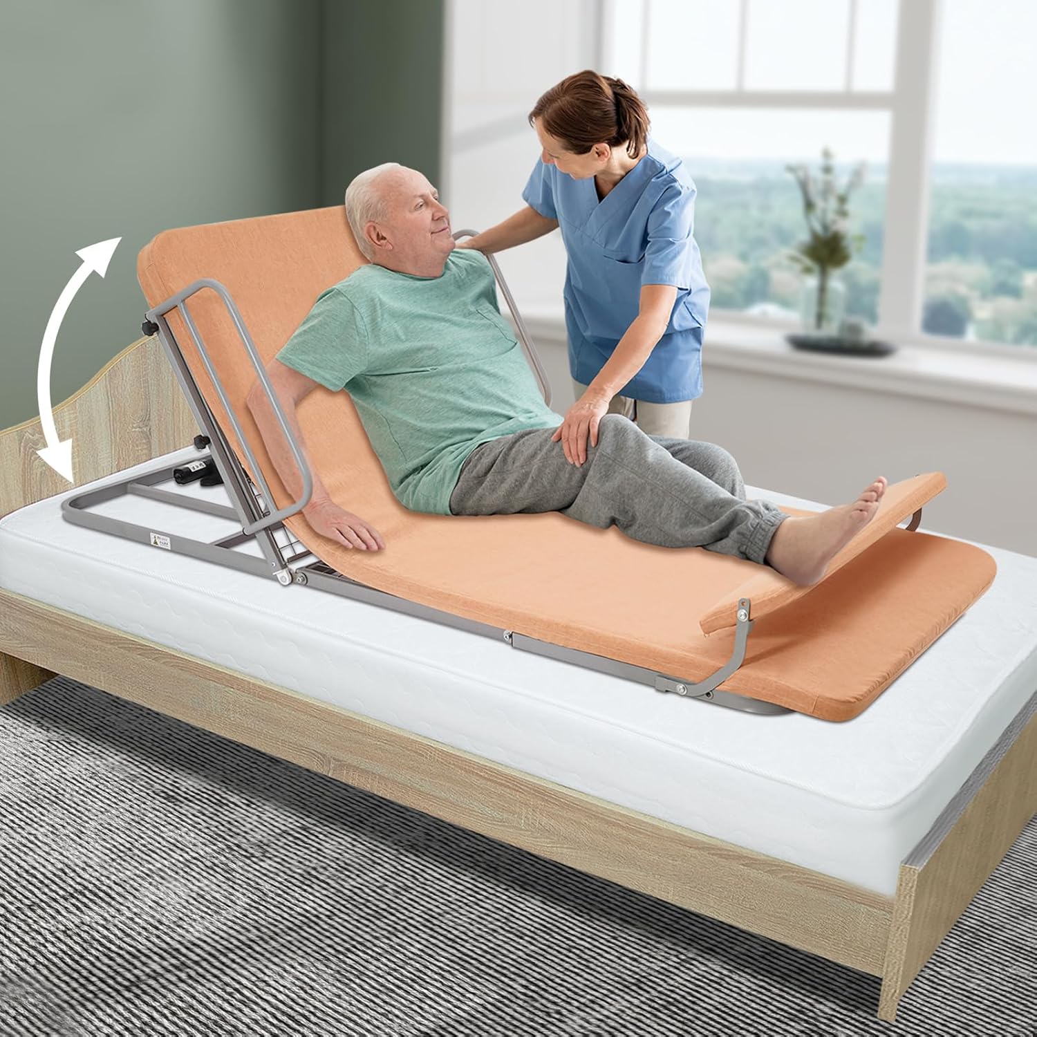 Adjustable Electric Bed Backrest with Wired Controller