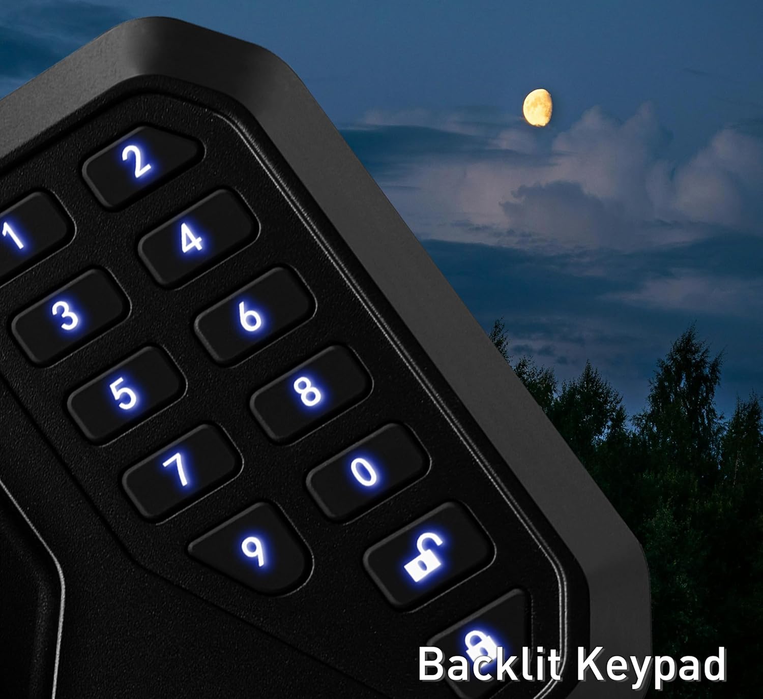 RUNSAIL RV Door Lock with 12-Digit Keypad Remote and Backup Key
