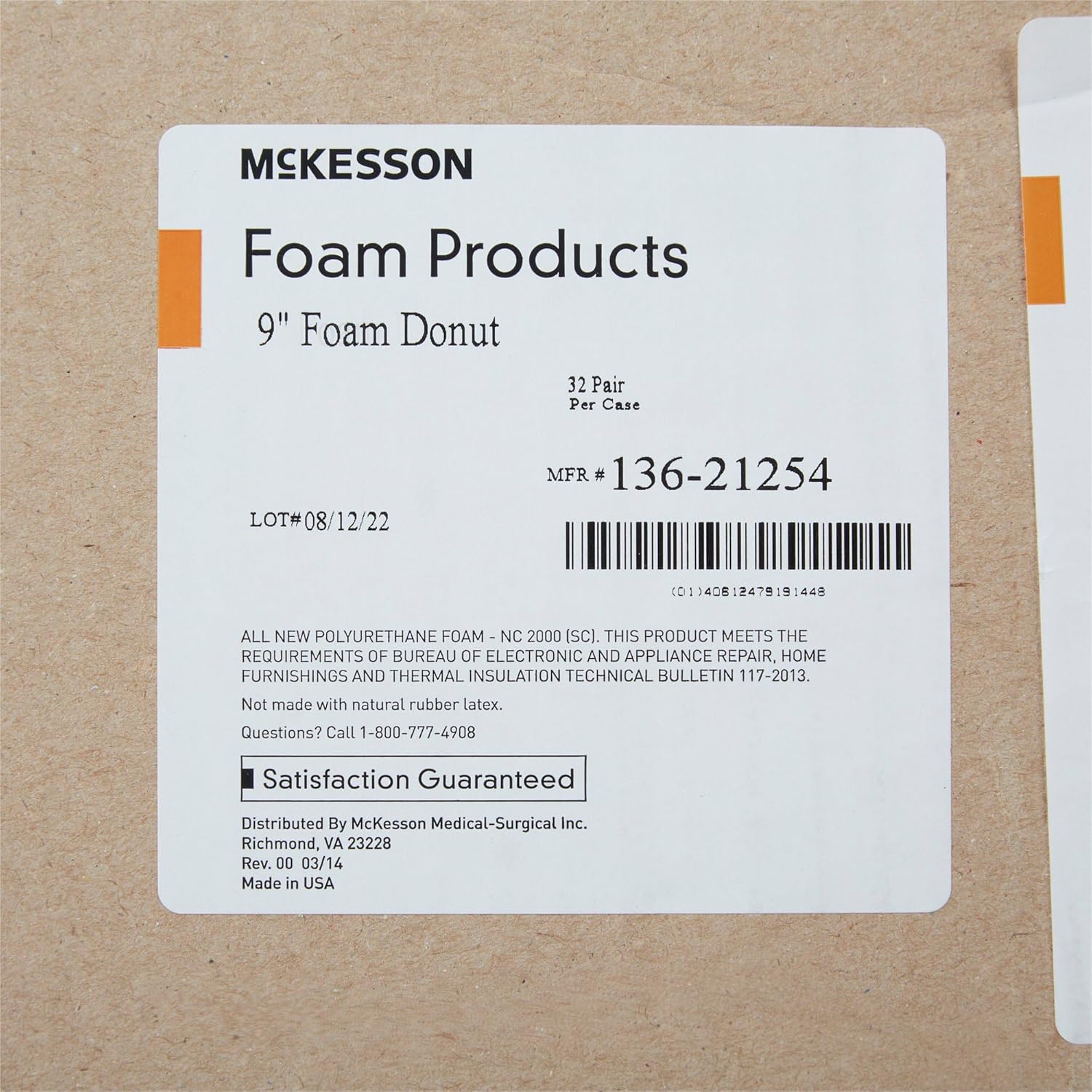 McKesson Donut Pillow for Tailbone Hemorrhoid Relief