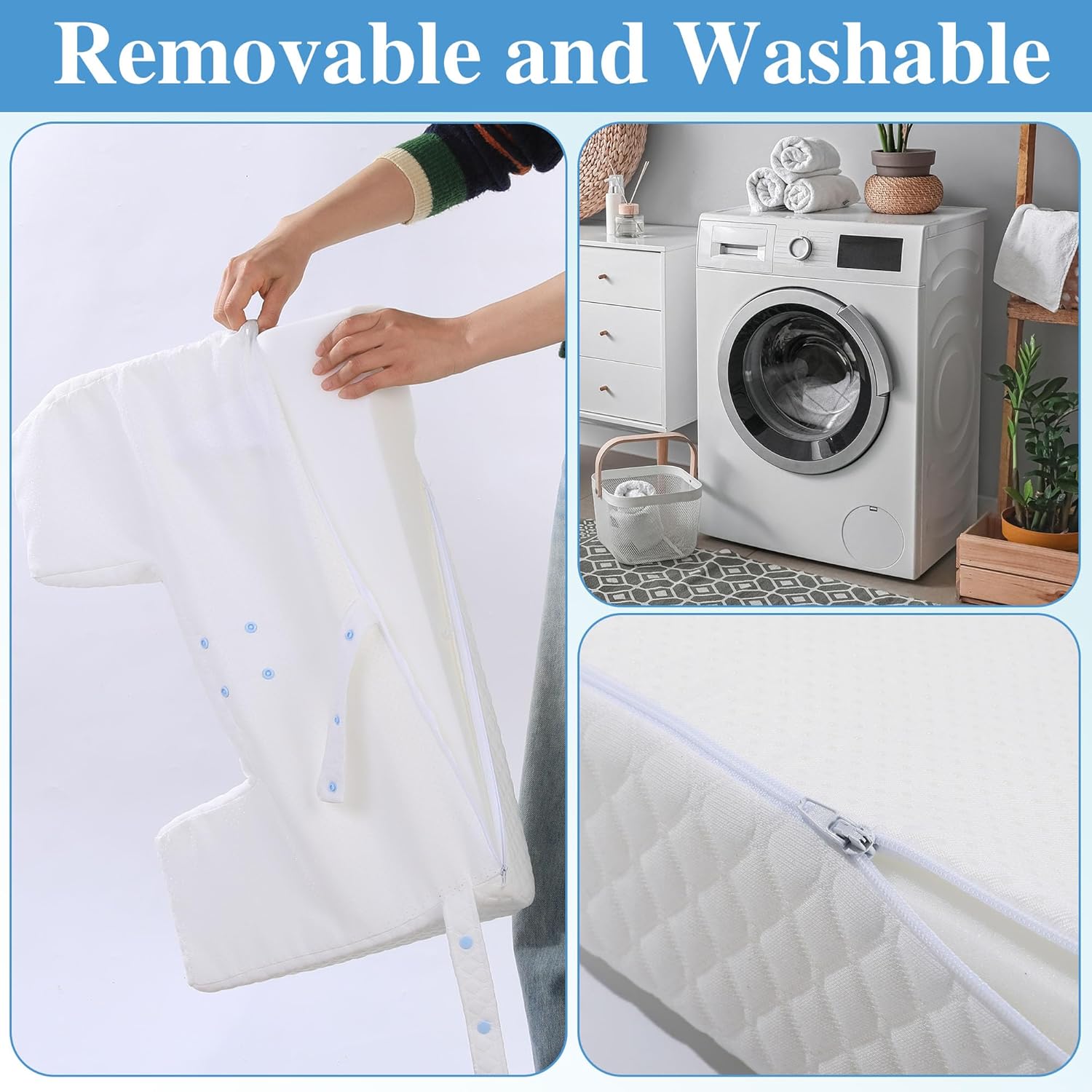 MABOZOO Bedsore Pillow Wedge with 3 Heights Adjustability